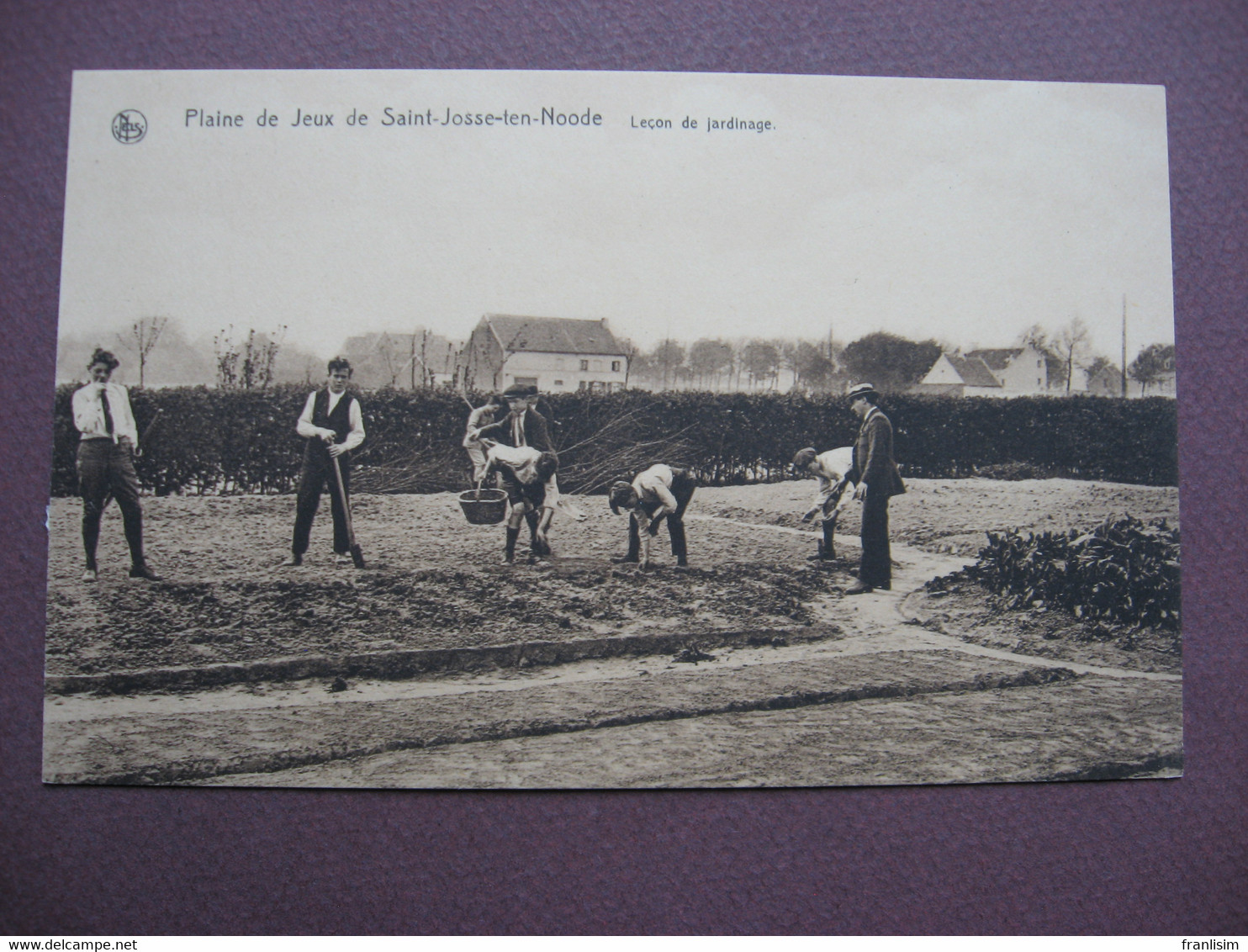 CPA Plaine De Jeux De ST SAINT JOSSE TEN NOODE 1930 Leçon De Jardinage METIERS - St-Joost-ten-Node - St-Josse-ten-Noode