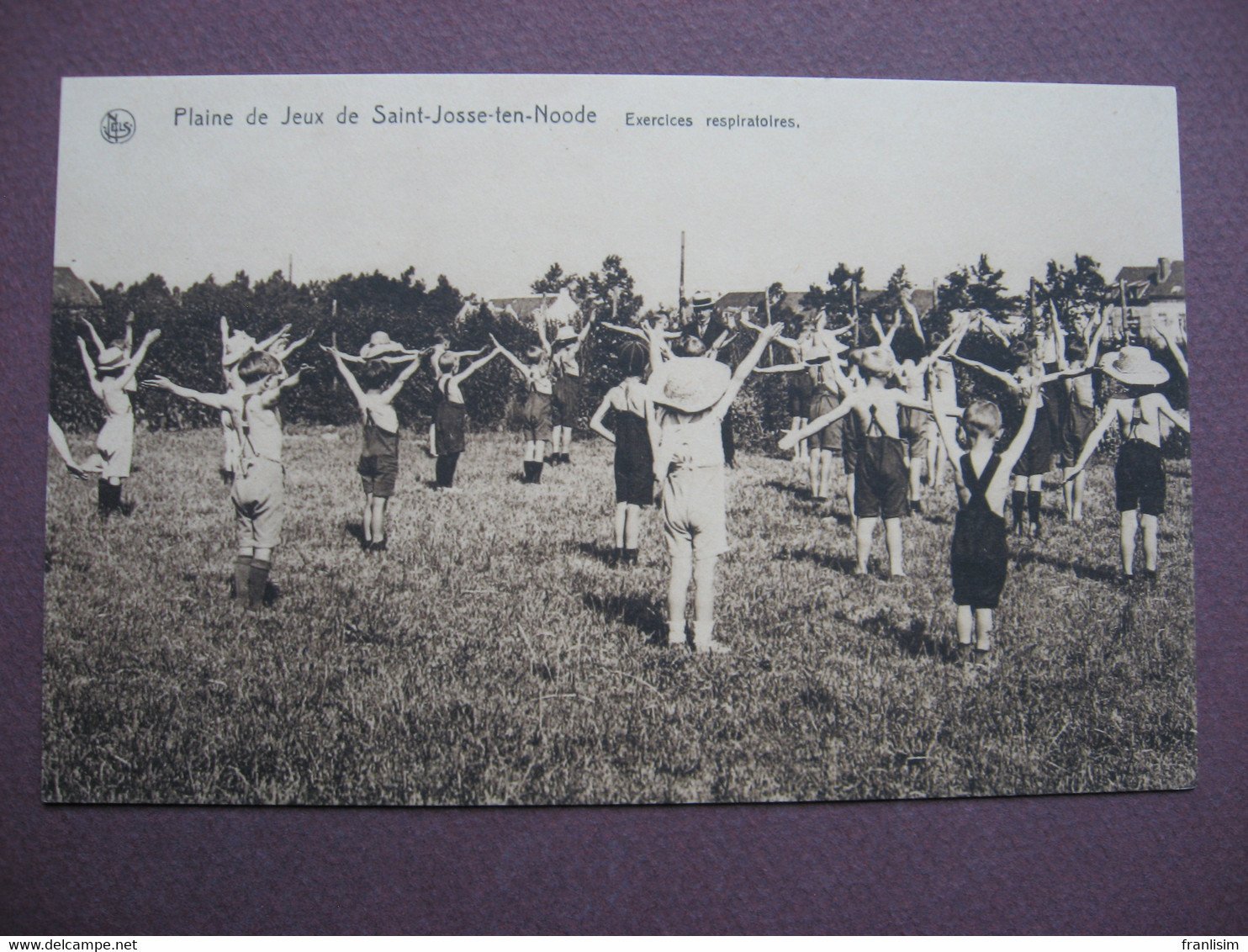 CPA Plaine De Jeux De ST SAINT JOSSE TEN NOODE 1930 Exercices Respiratoires Gymnastique METIERS ENFANTS - St-Josse-ten-Noode - St-Joost-ten-Node