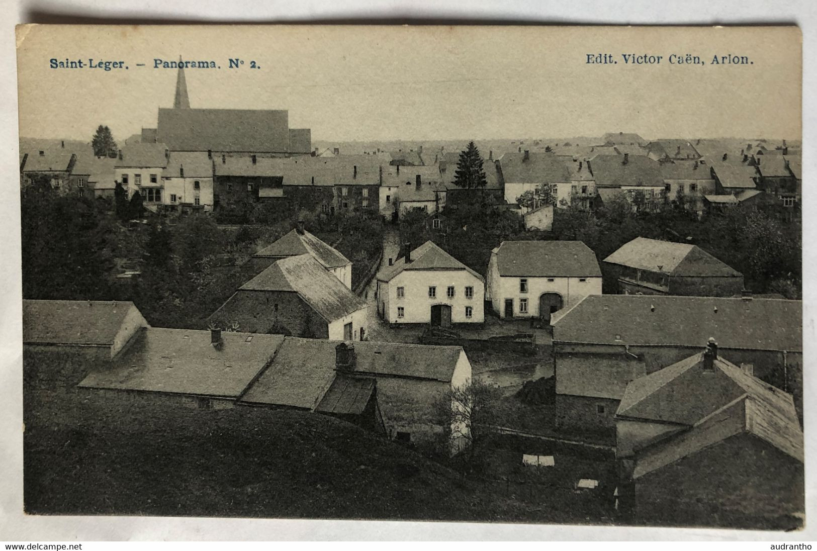 CPA Belgique Saint Léger Gaume - Panorama N°2 - Ictor Caën Arlon - Famille Touchard Champsecret Guerre 14-18 - Saint-Léger