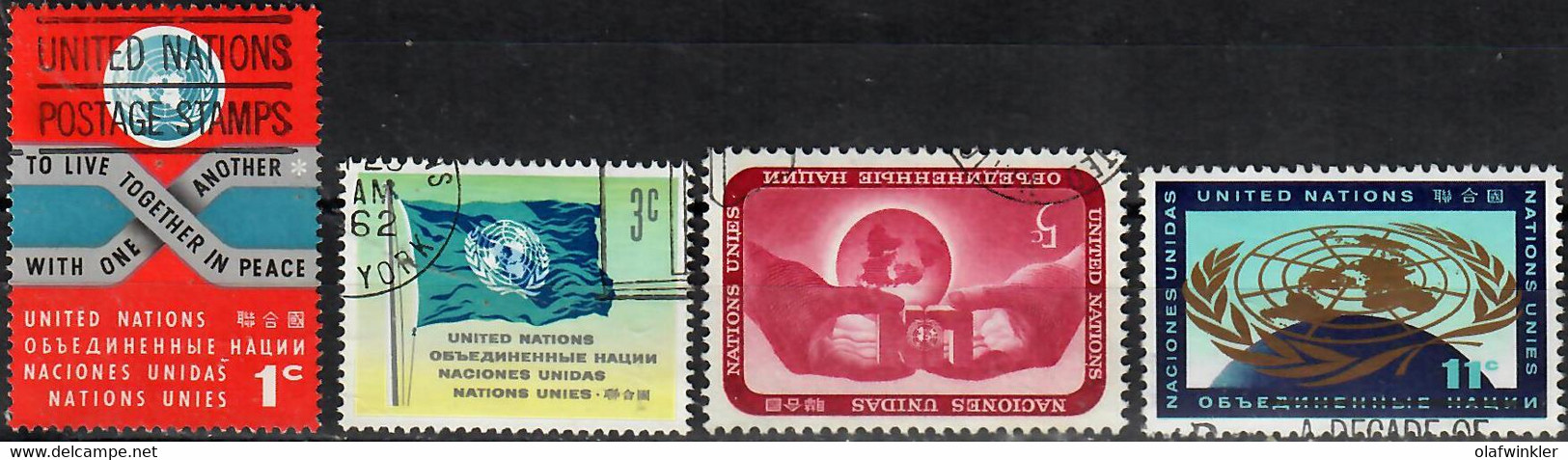 1962 Definitives Sc 104-7 / YT 100-3 / Mi 98;100-01;104 Used / Oblitéré / Gestemplet [zro] - Gebruikt