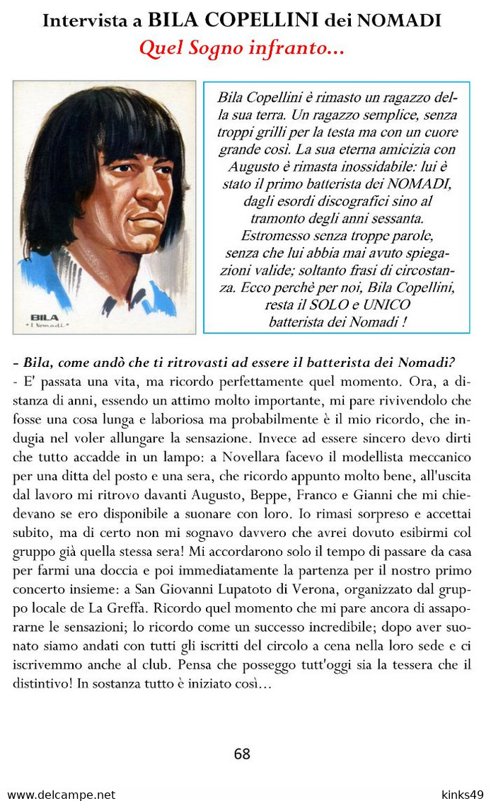 Libro < 45 GIRI AI RAGGI X Volume 2° > Di Claudio Scarpa / Beat / Recensioni / Quotazioni / Intervista I NOMADI - Cinema & Music