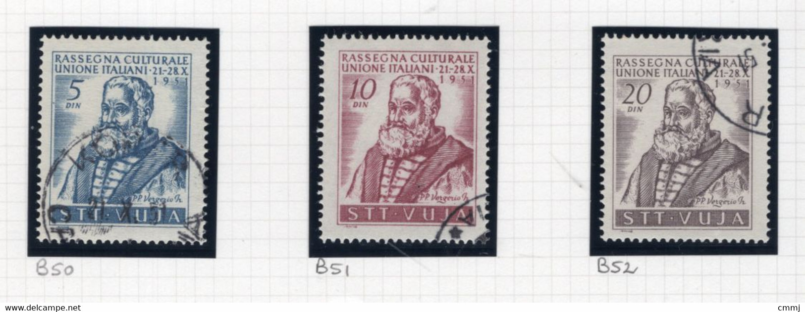 1951 - TRIESTE B (VUJA - STT) - TRIEST ZONE B - Unif.  42/44 - USED - (B28...) - Gebraucht