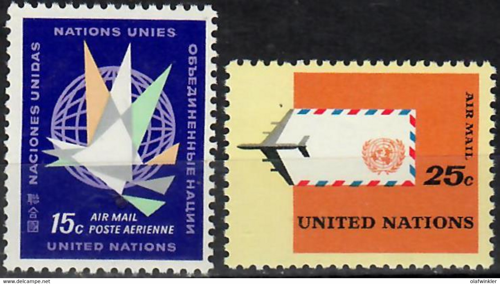 1964 Air Mail Sc C11-12 / YT A 11-12 / Mi 131-2 MNH / Neuf Sans Charniere / Postfrisch [zro] - Poste Aérienne