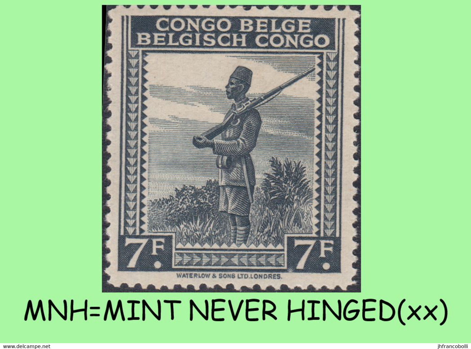 1942 ** BELGIAN CONGO / CONGO BELGE = COB 265 MNH BLACK SOLDIER: BLOC OF -4- STAMPS WITH ORIGINAL GUM - Blocks & Sheetlets
