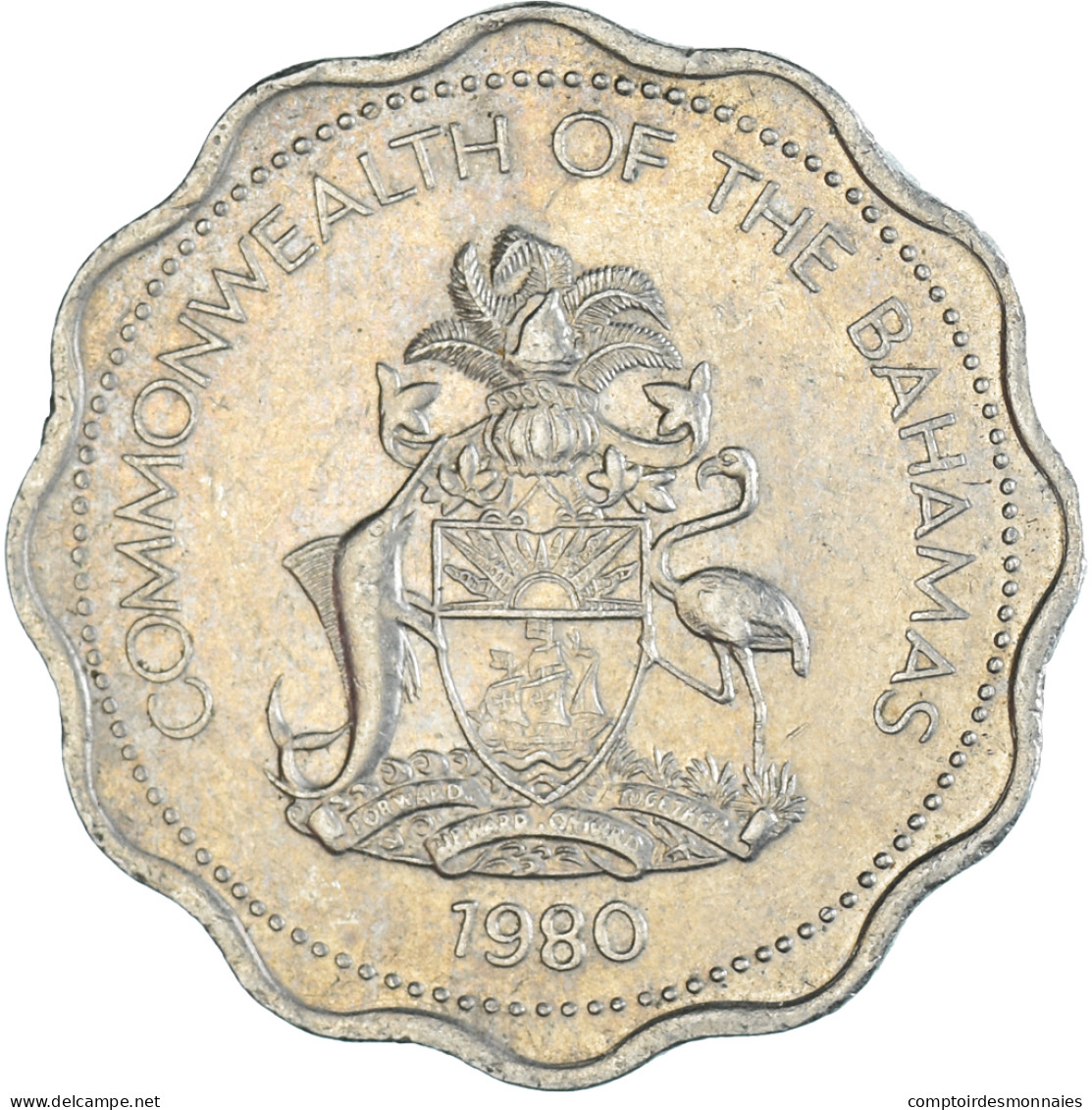 Monnaie, Bahamas, 10 Cents, 1980 - Bahamas