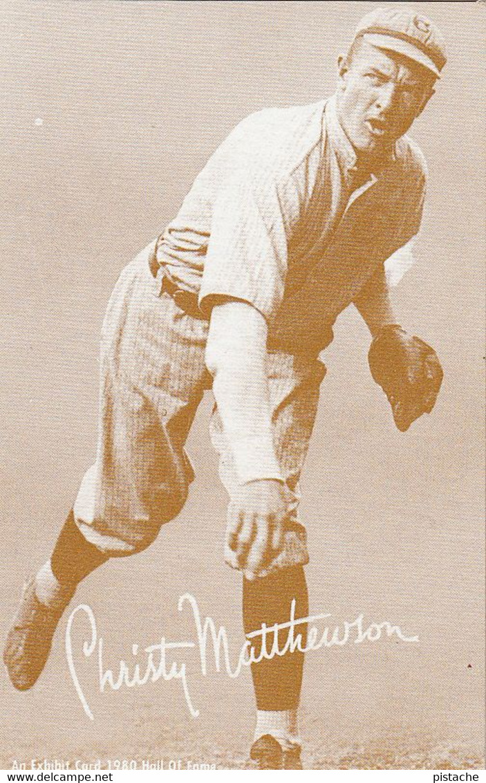 3362 - Baseball Player Christy Matthewson (1880-1925) – Played For Giants And Reds – Blank Back – VG Condition - 2 Scans - Zonder Classificatie