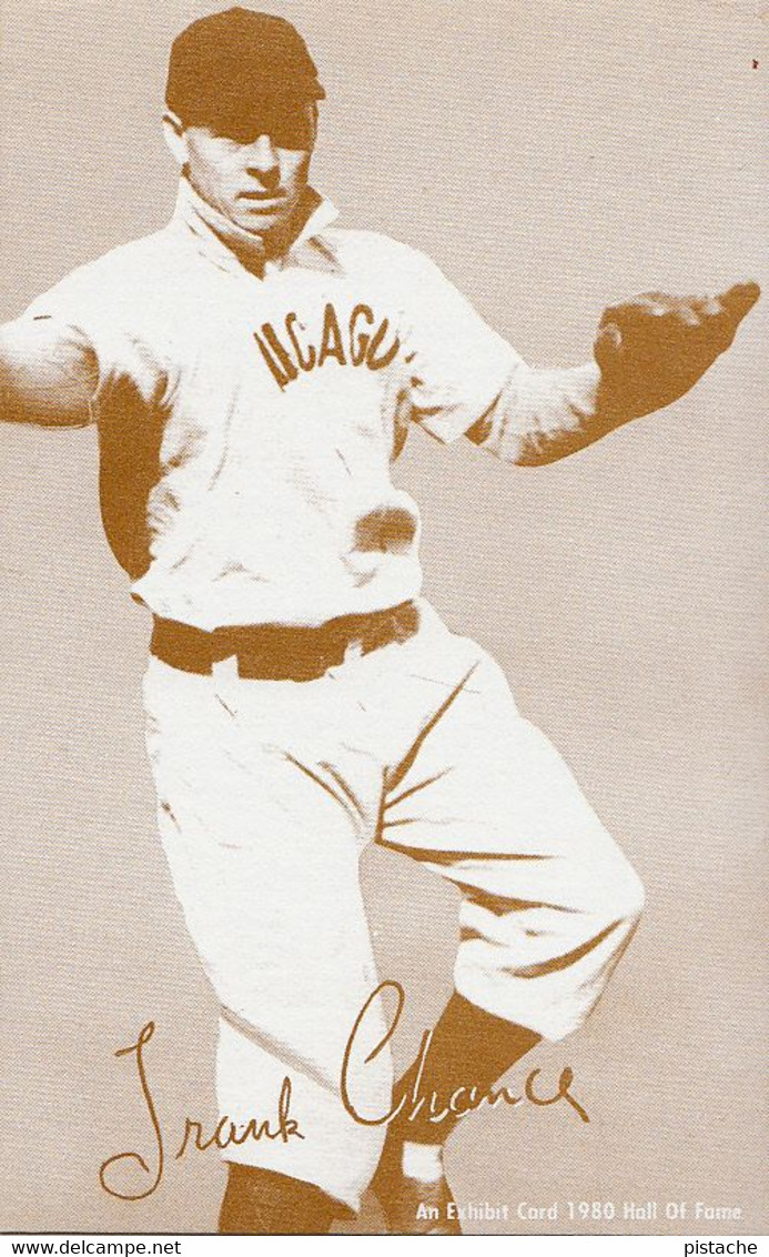 3365 - Baseball Player Frank Chance (1877-1924) – Played For Cubs, Yankees, Etc. – Blank Back – VG Condition – 2 Scans - Non Classés