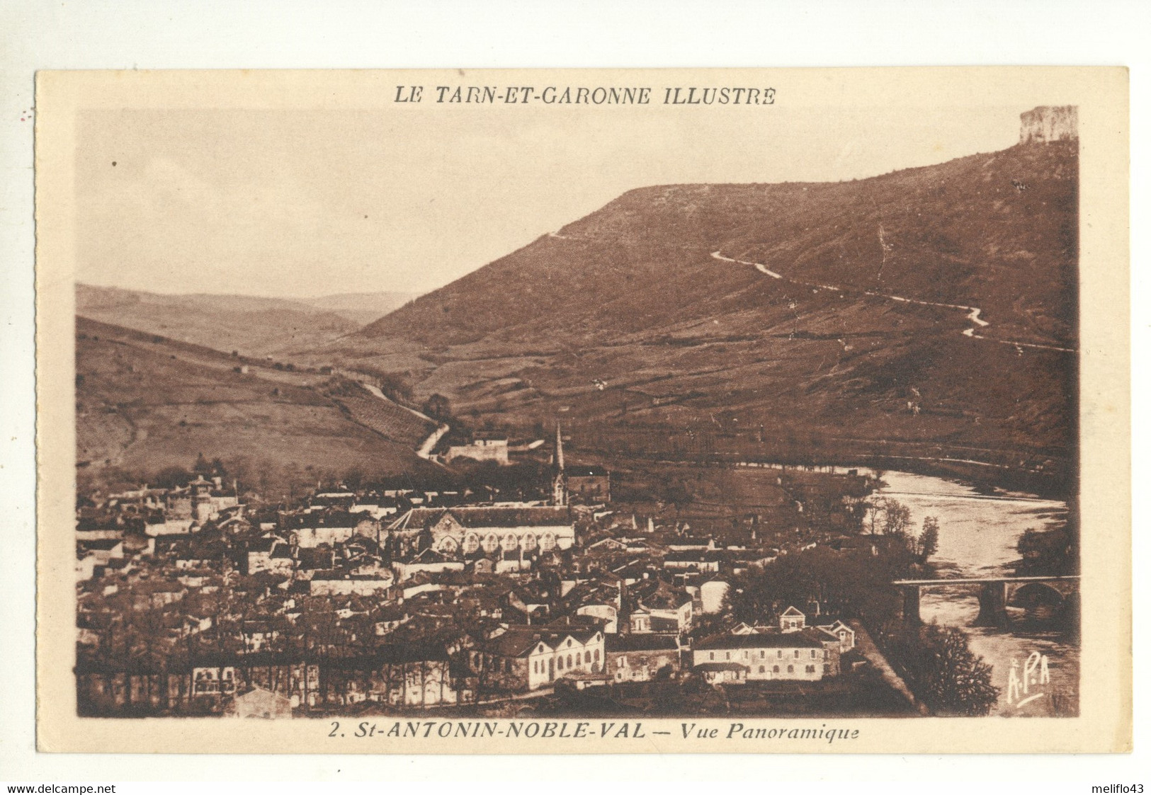 82/ CPA - Saint Antonin Noble Val - Vue Panoramique - Saint Antonin Noble Val