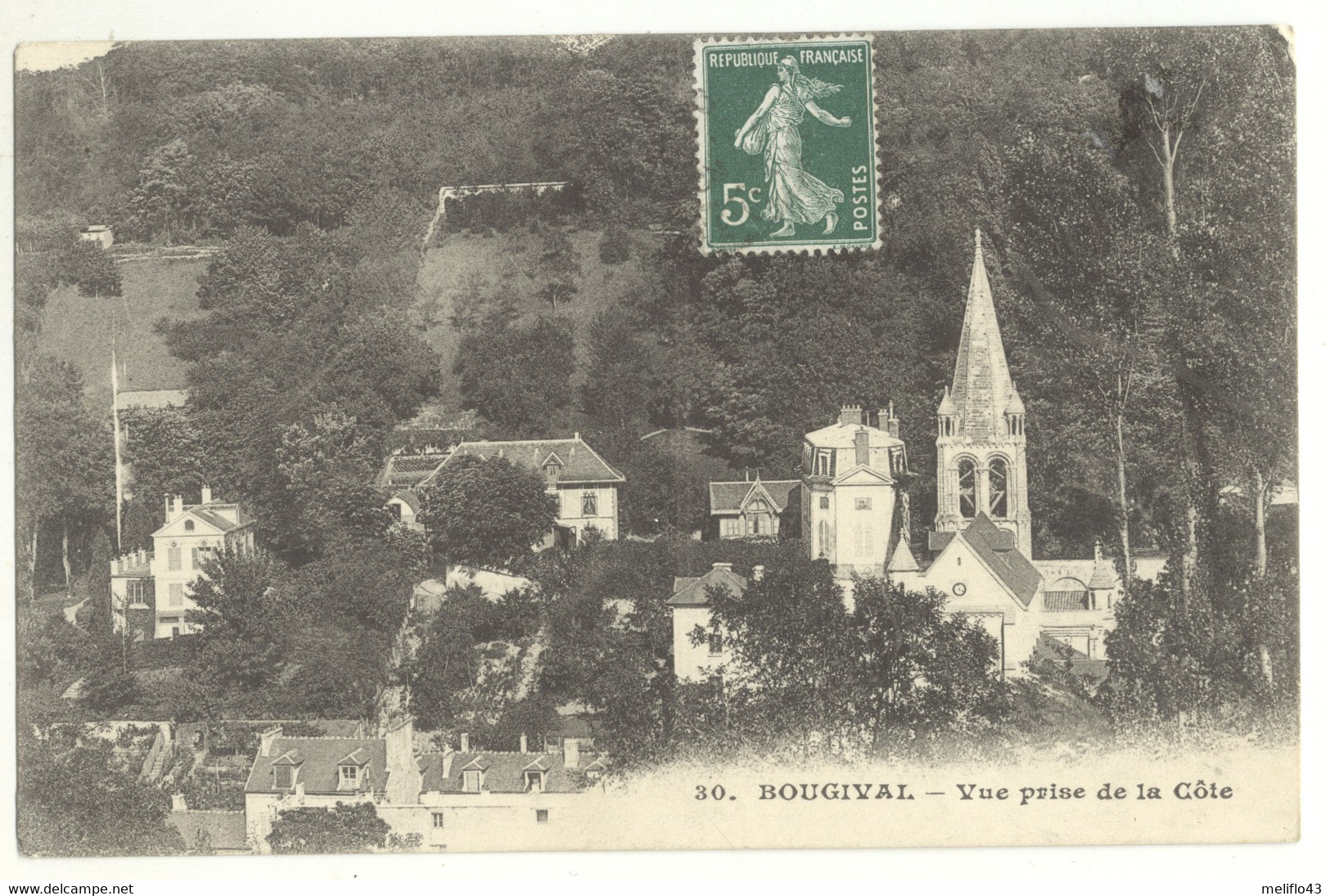 78/ CPA - Bougival - Vue Prise De La Cote - Bougival