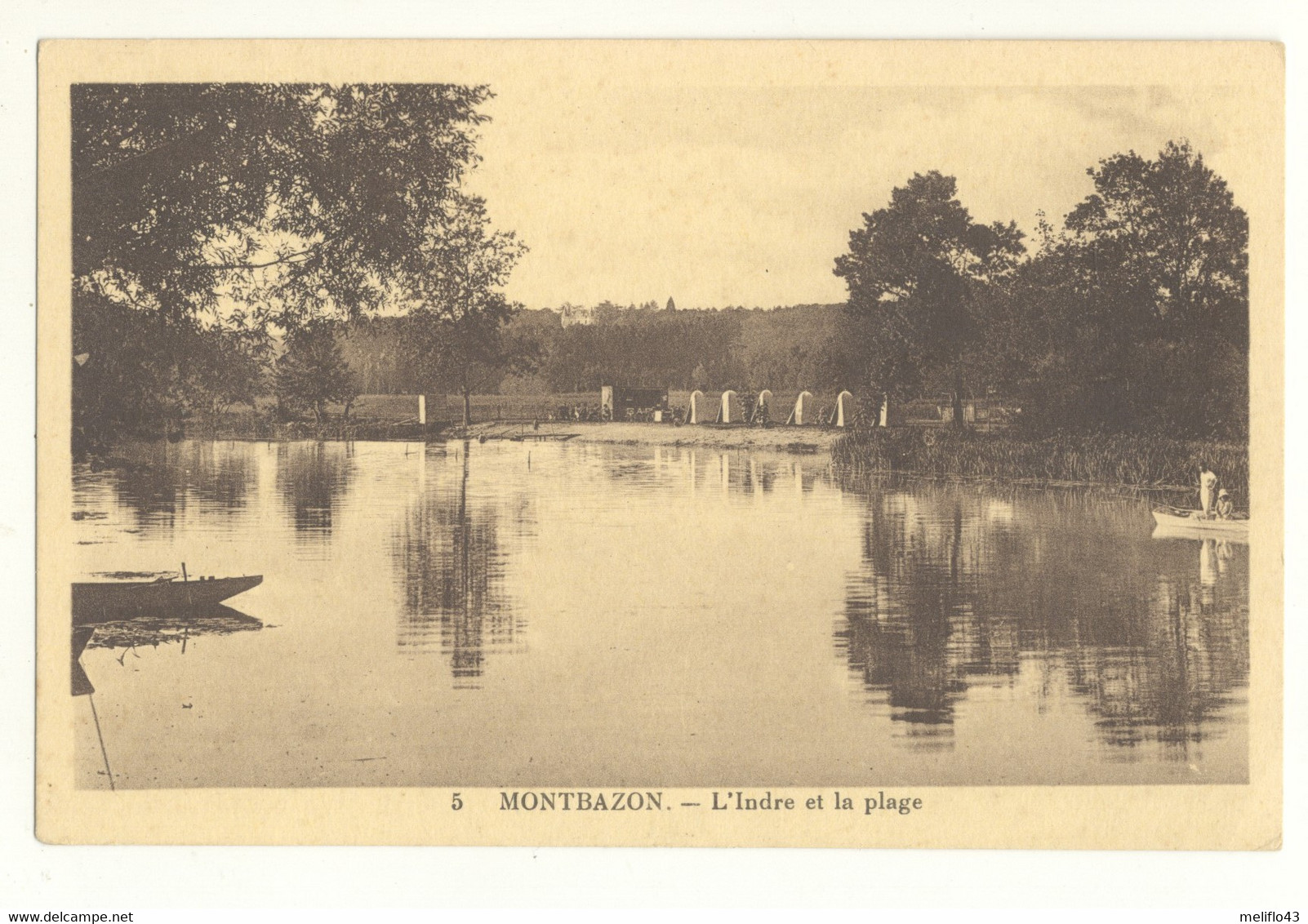 37/ CPA - Montbazon - L'Indre Et La Plage - Montbazon