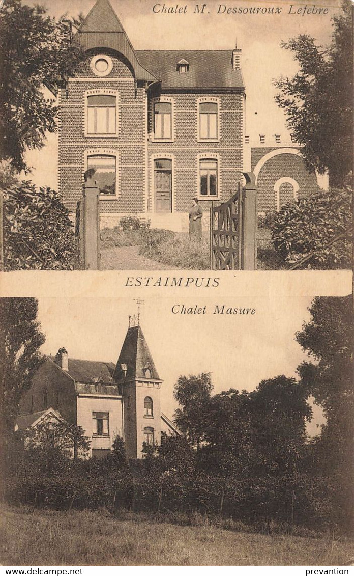 ESTAIMPUIS - Chalet Masure + Chalet M. Dessouroux Lefevre - Carte Circulé - Estaimpuis
