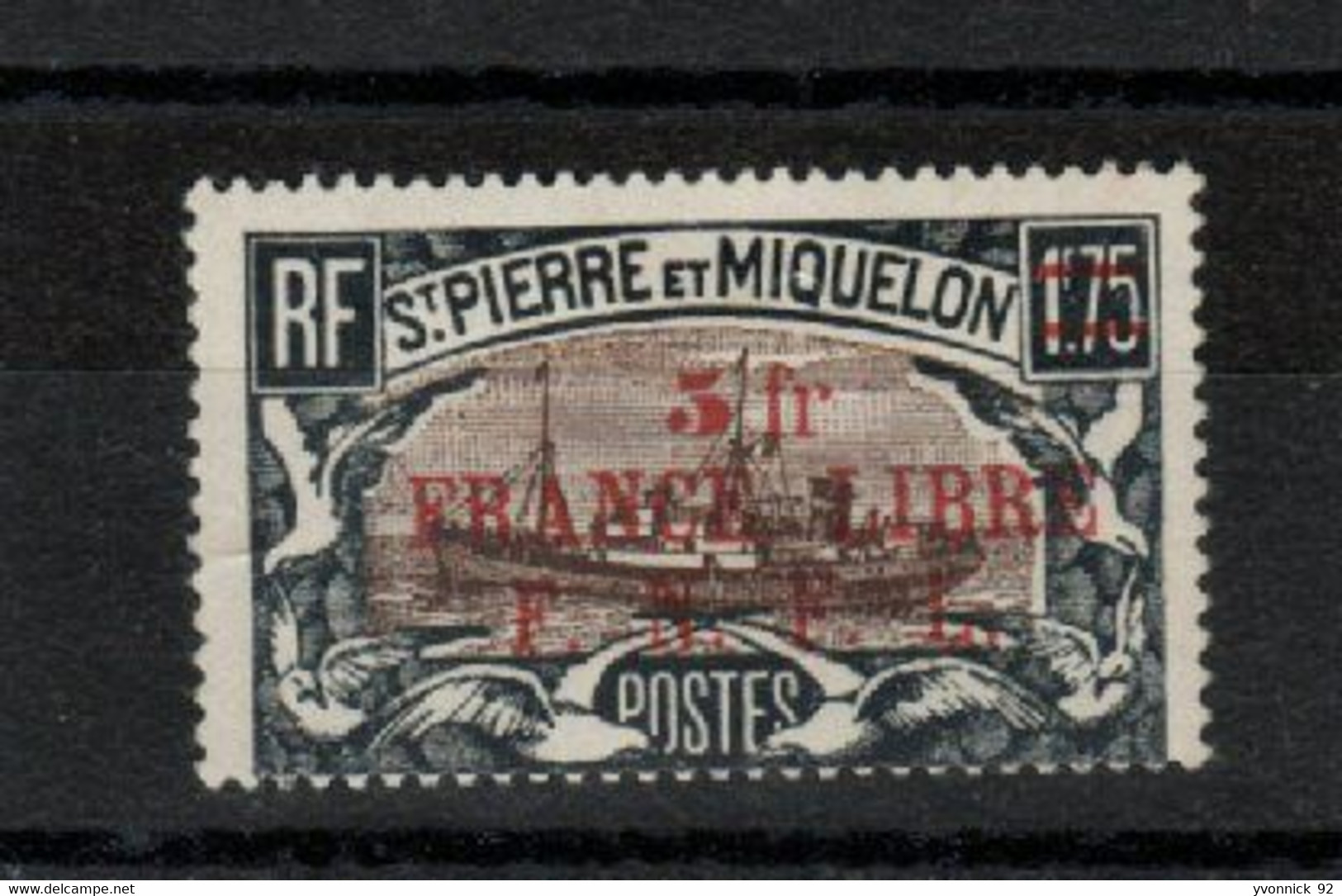 Saint-Pierre & Miquelon _  (1941/ 1942)   France Libre  F.N.F.L  N°253B - Other & Unclassified