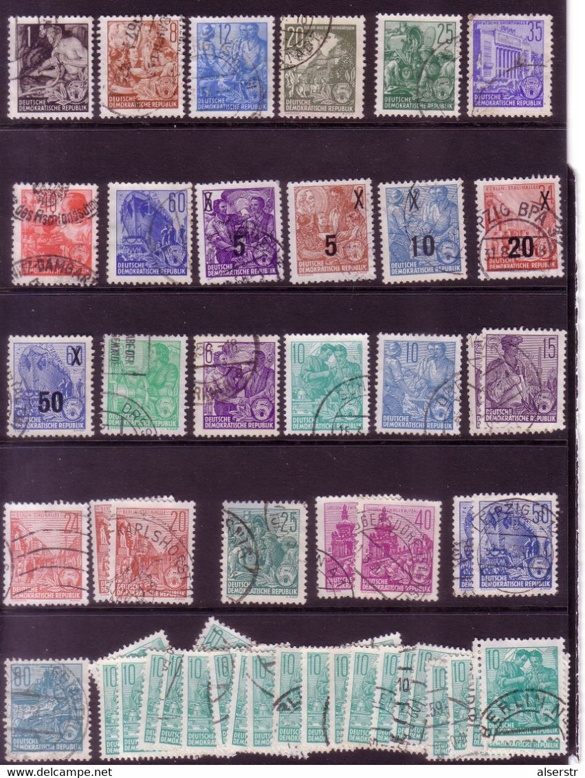 DDR Large Lot Postally Used - Vrac (max 999 Timbres)