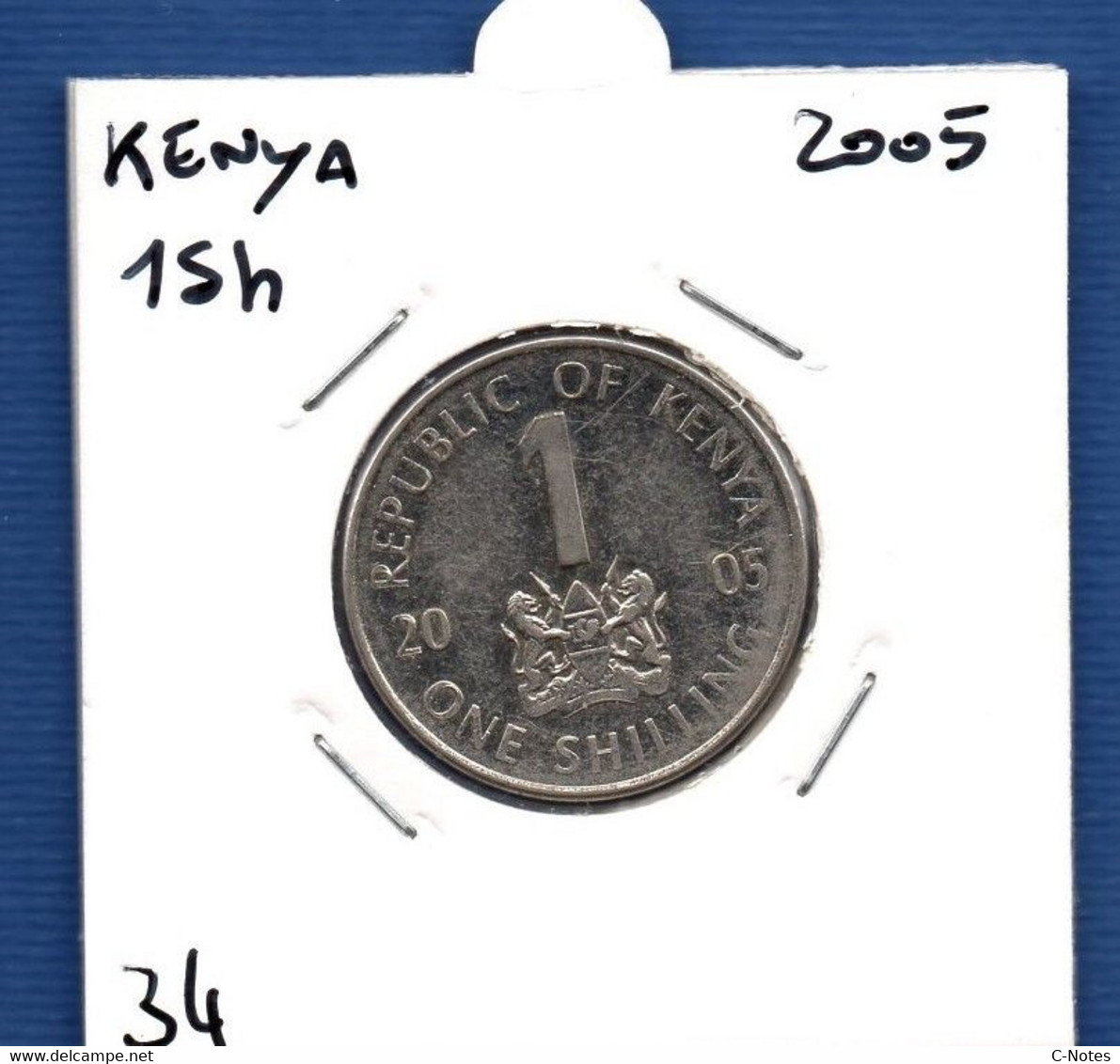 KENYA - 1 Shilling 2005 -  See Photos -  Km 34 - Kenya