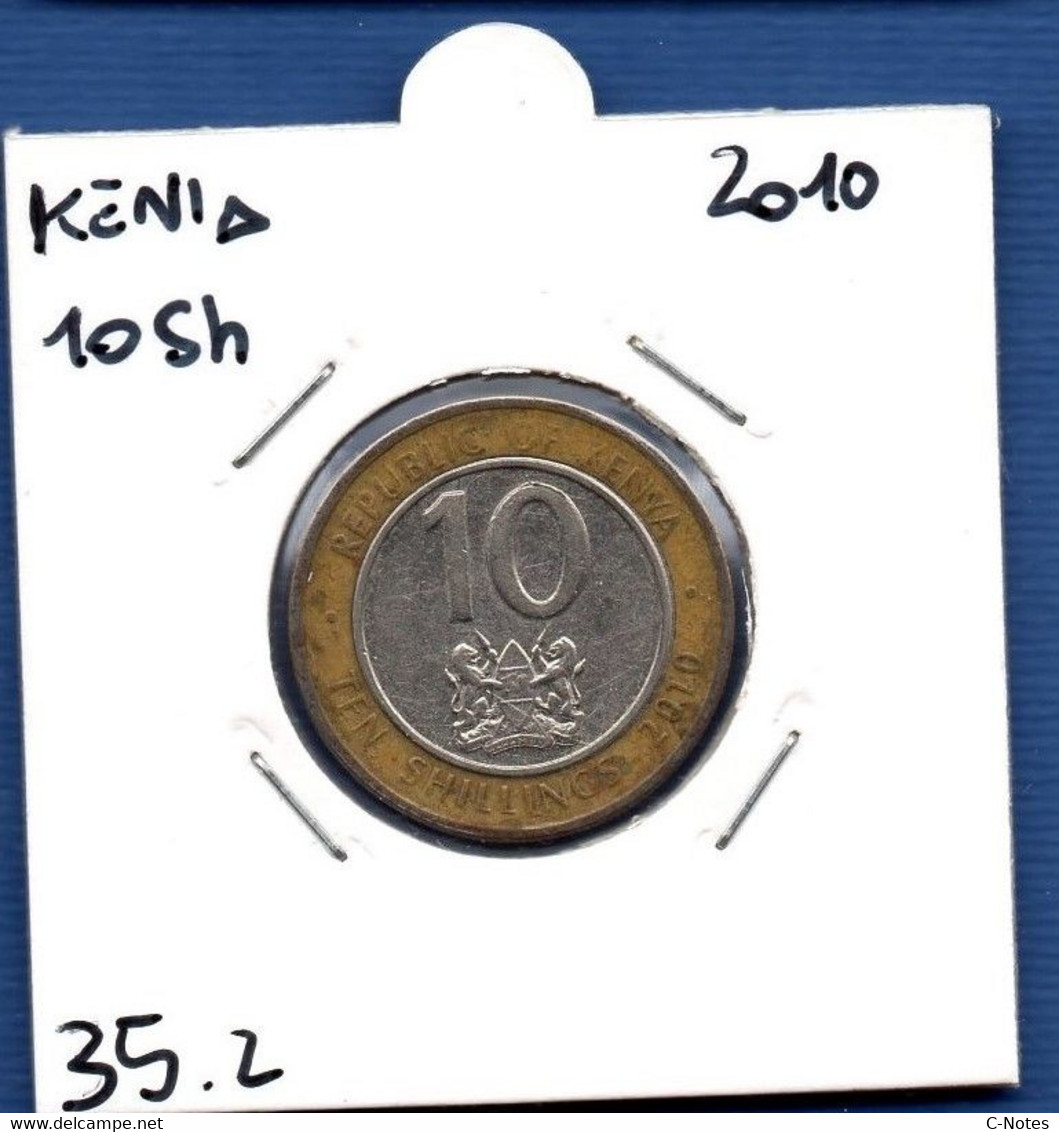 KENYA - 10 Shillings 2010 -  See Photos -  Km 35.2 - Kenya