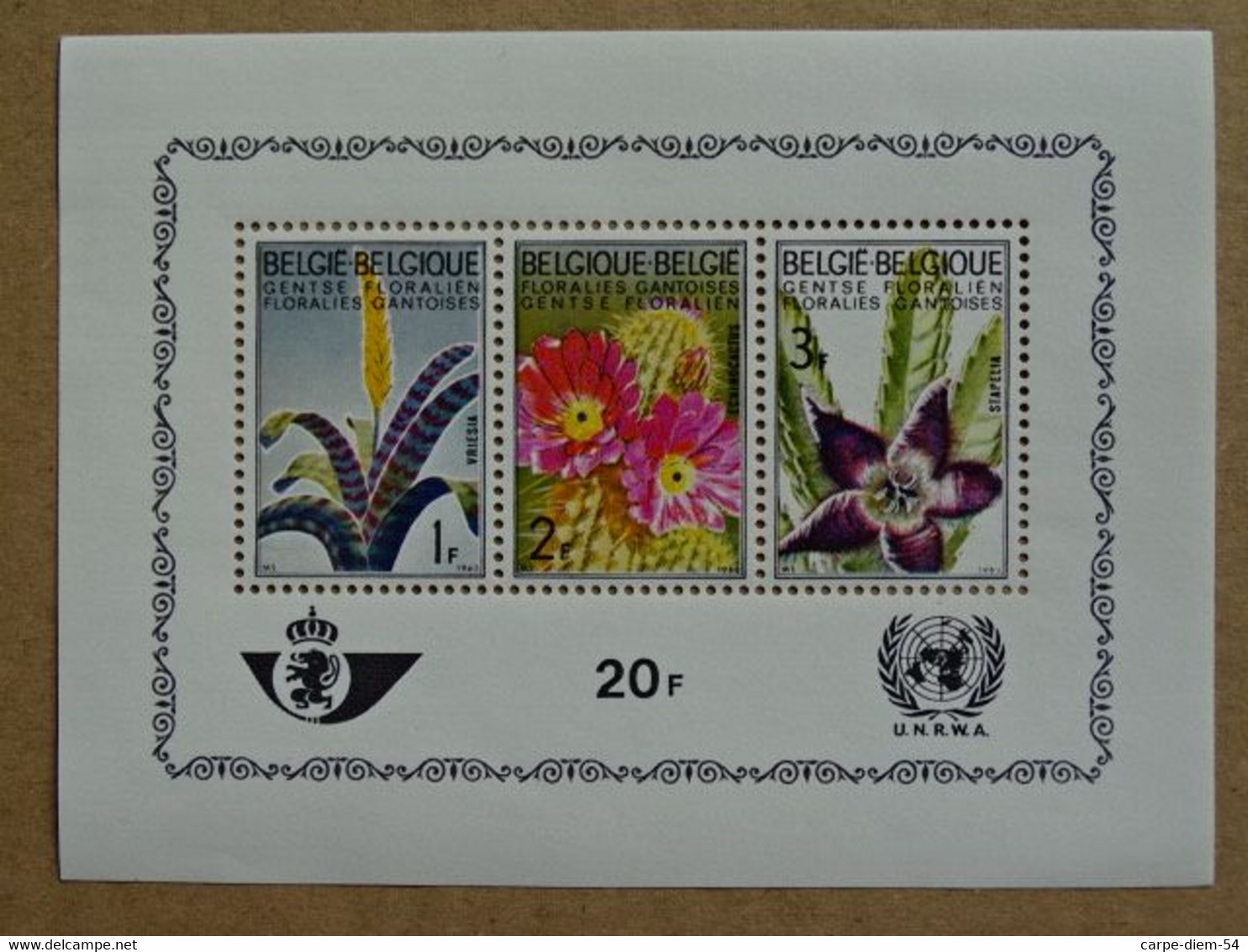 Belgique - Floralies Gantoises - 3 Timbres De 1, 2 Et 3 Francs Belges - 1965 - 1961-1970