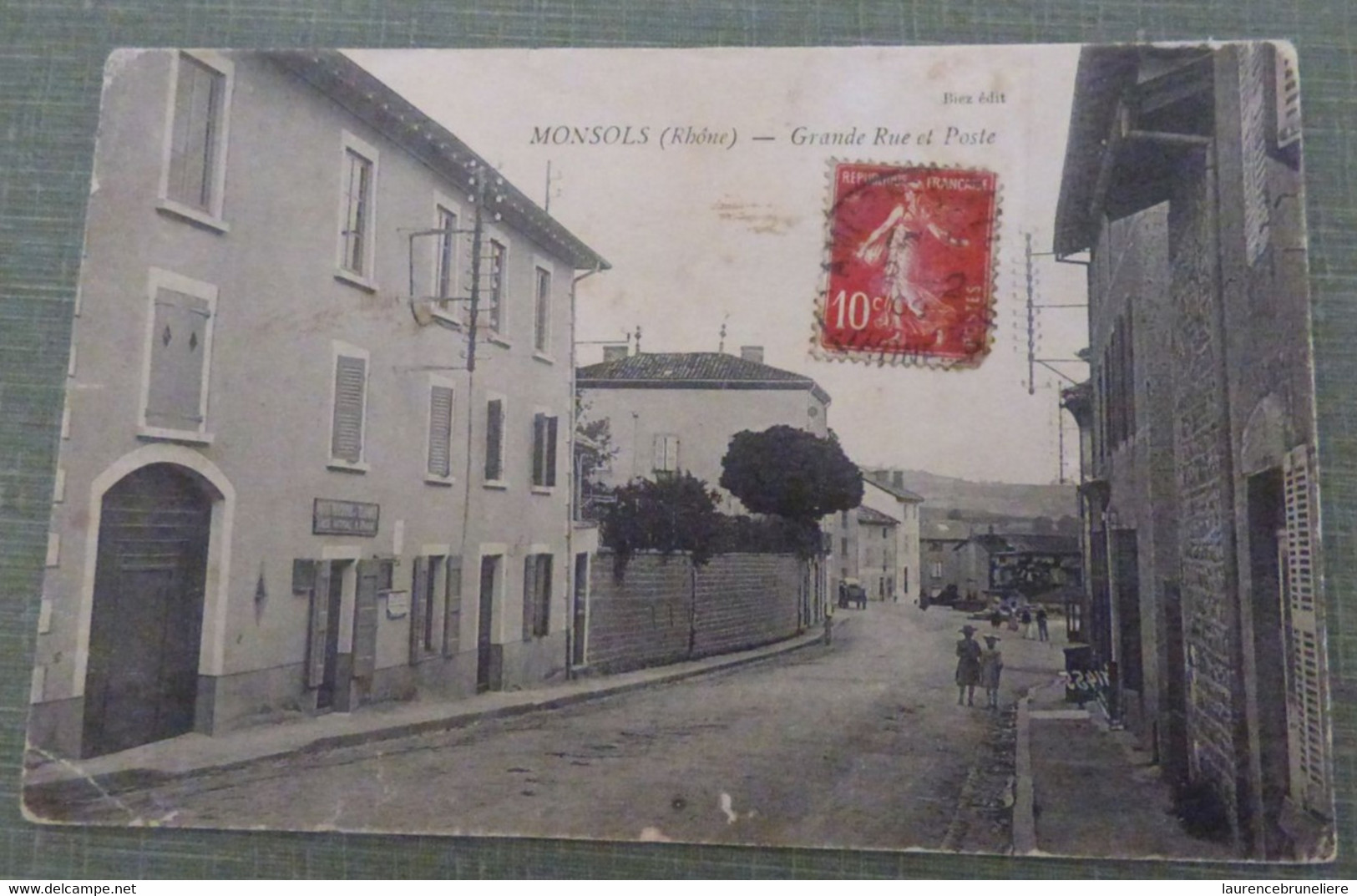 RHONE -  MONSOLS - GRANDE RUE ET POSTE - Andere & Zonder Classificatie