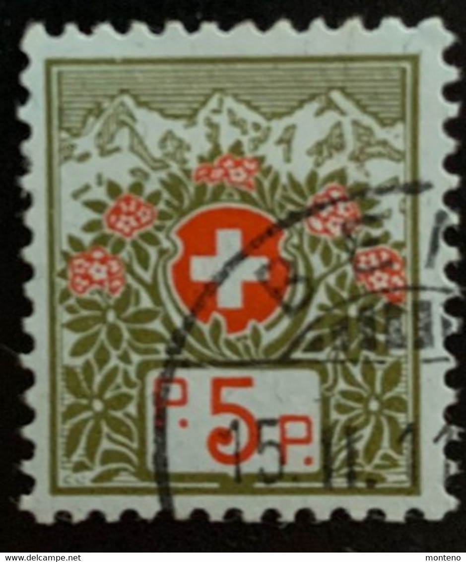 Suisse 1911/21   Y Et T   4  O - Vrijstelling Van Portkosten