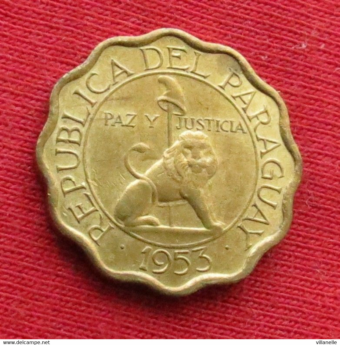 Paraguay 10 Centimos 1953 KM# 25 Lt 1005 *VT Paraguai - Paraguay