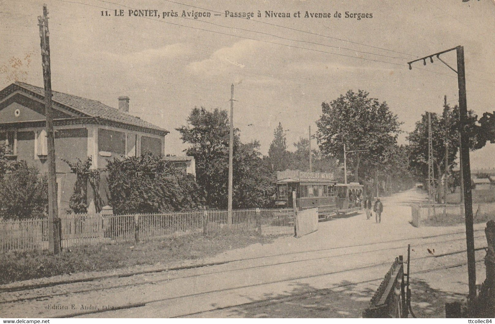 CPA-84-LE PONTET-Passage à Niveau Et Avenue De Sorgues - Le Pontet