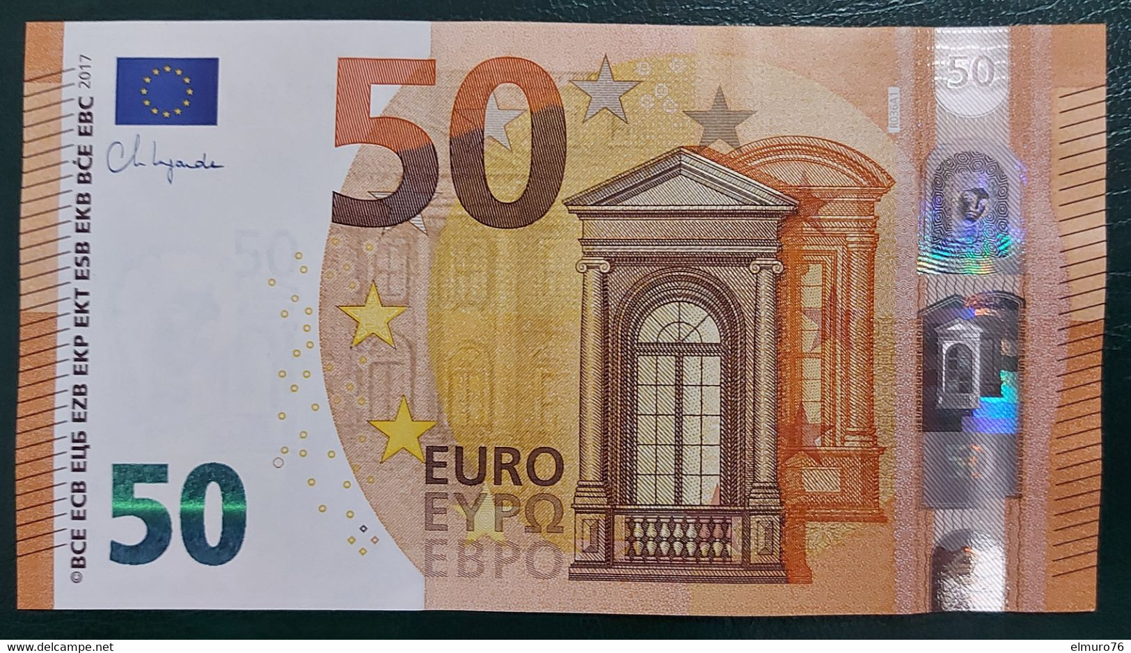 50 EURO R036A1 Germany Lagarde Serie RE Perfect UNC - 50 Euro