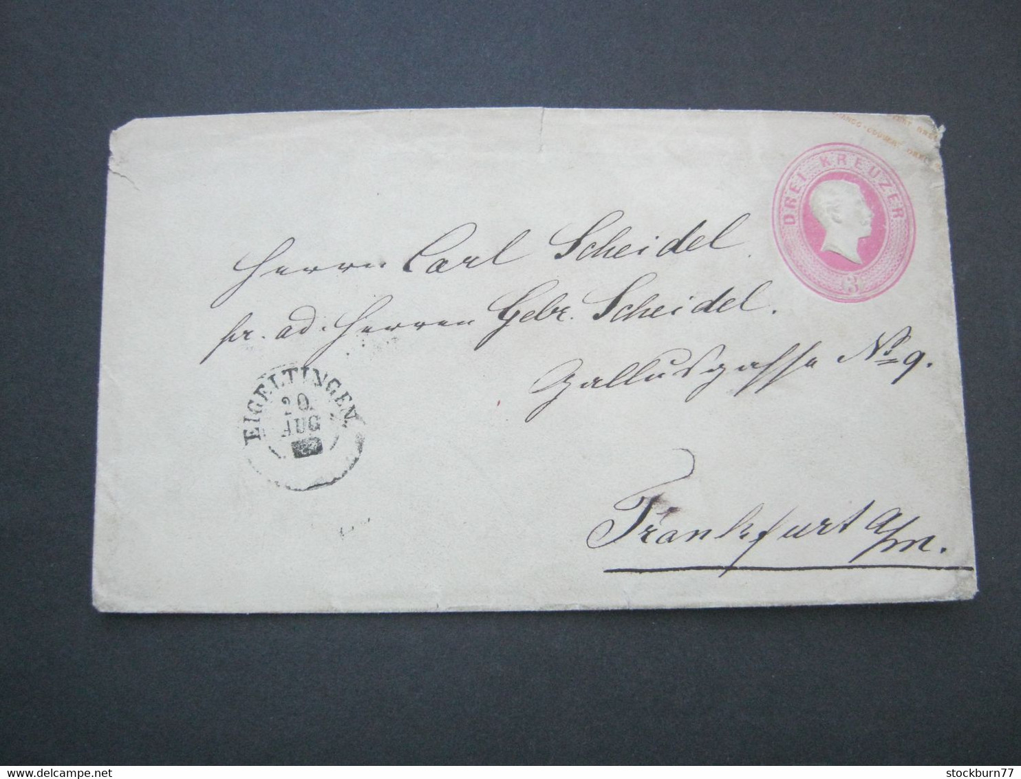 BADEN , EIGELTINGEN , Klarer Stempel Auf Ganzsache - Postal  Stationery