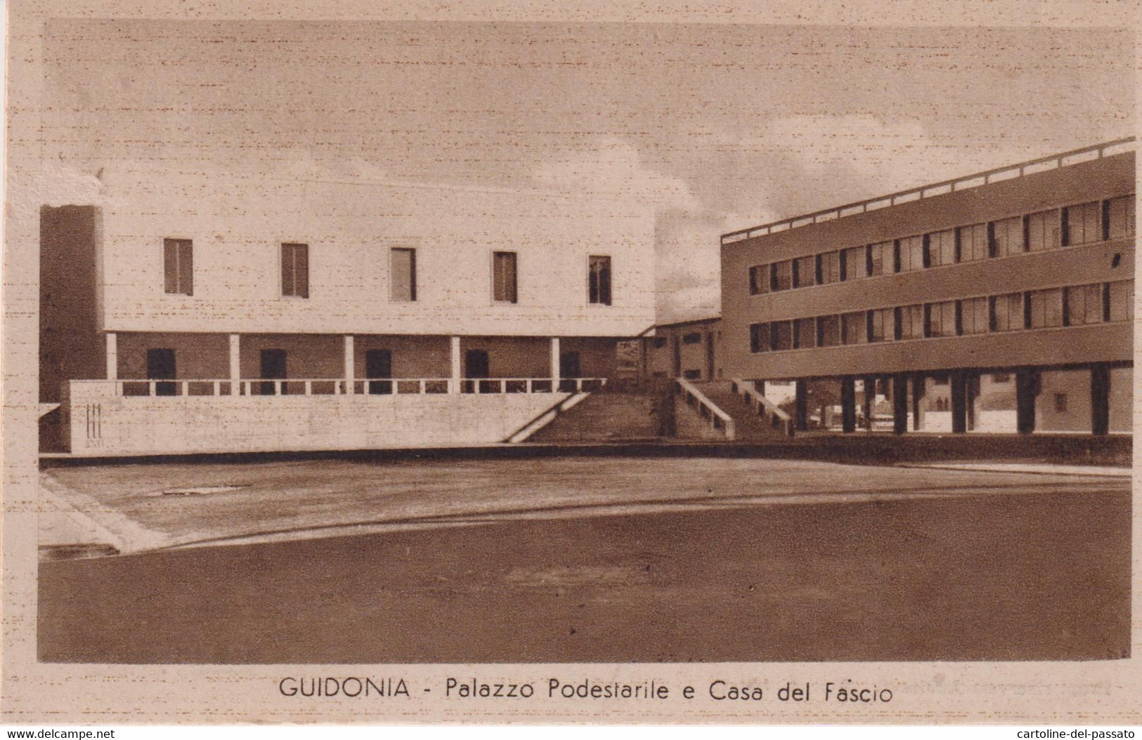 GUIDONIA TIVOLI  PALAZZO PODESTARILE  E CASA DEL FASCIO  NO VG - Guidonia Montecelio