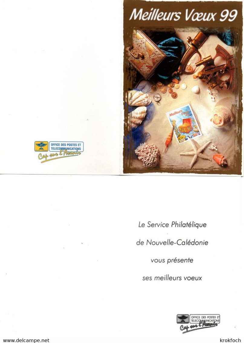 Carte De Vœux OPT Calédonie  1999 - Sans Timbre - Lettres & Documents