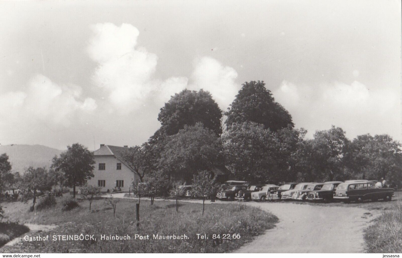 AK - HAINBUCH (Post Mauerbach) - Oldtimer Beim Gasthof Steinböck 1950 - St. Pölten