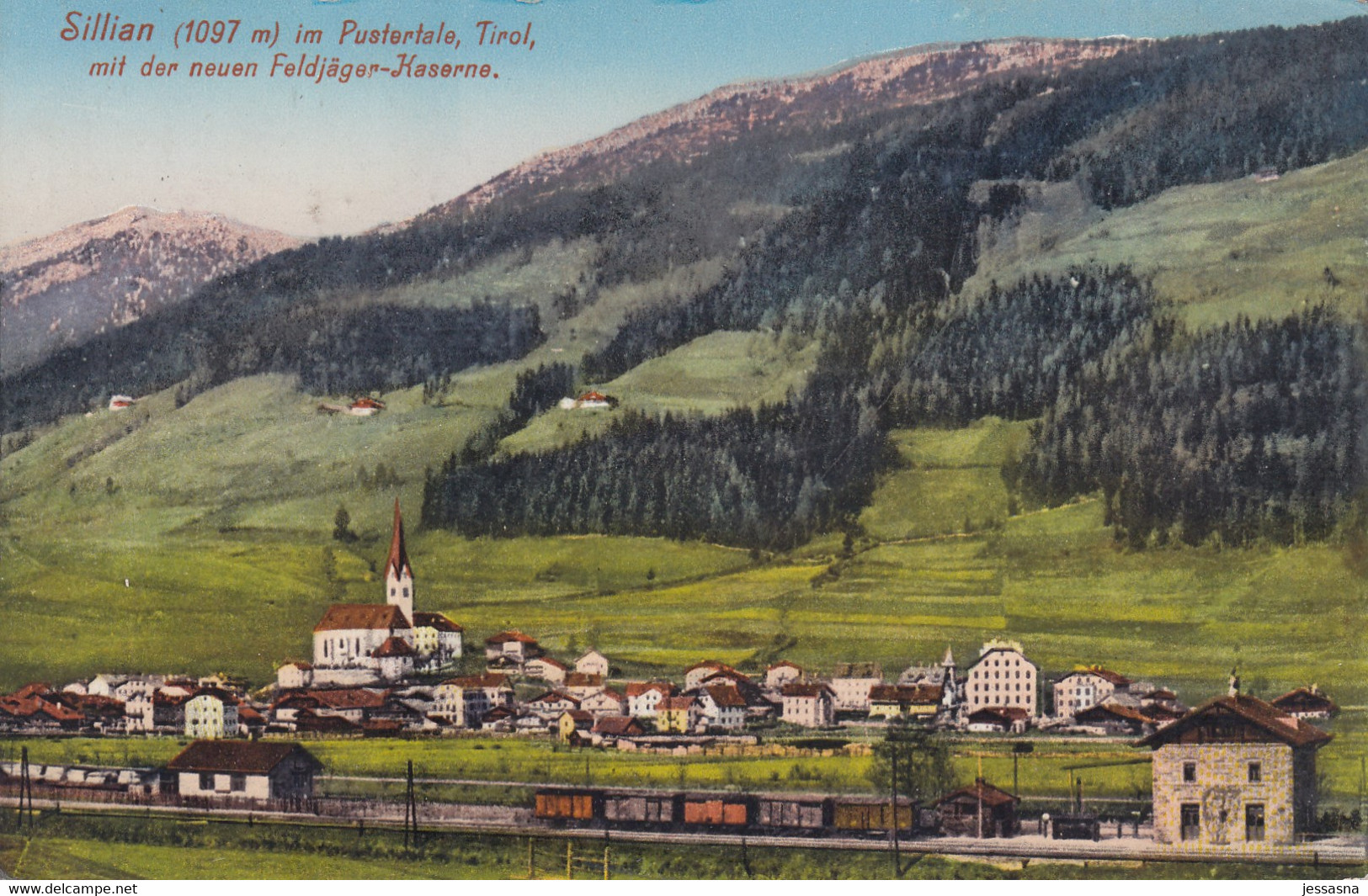 AK - SILLIAN Im Pustertal - Ortsansicht Mit Bahnhof 1918 - Sillian