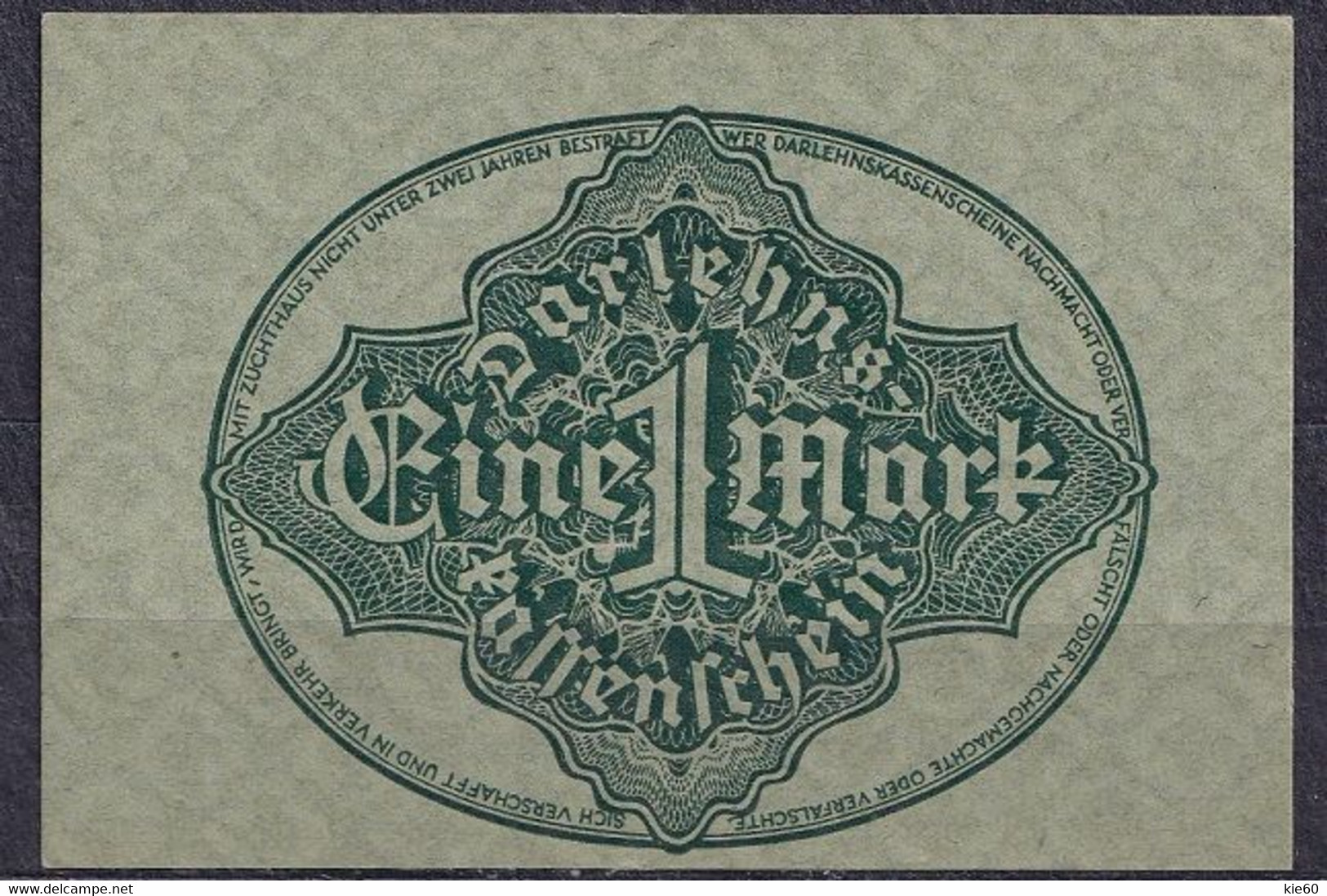 Germany - 1922 - 1 Mark .. - P61b2, R73c.. UNC - 1 Mark