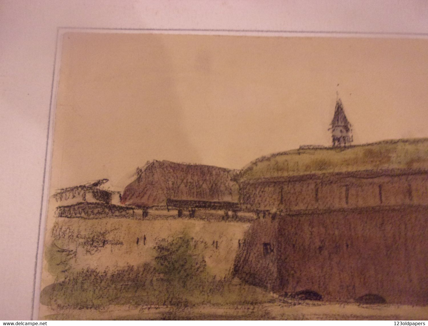 Alsace Strasbourg Henri-Georges TROUSSARD   (Tours 1896-1953) Dessin 1930  35 / 26 Cm - Alsace