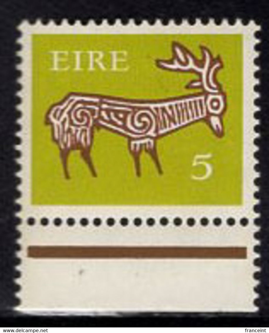 IRELAND(1968) Stag. Variety In Unissued Color And Denomination. Scott No 255. - Imperforates, Proofs & Errors