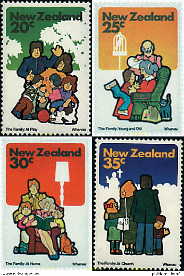 71492 MNH NUEVA ZELANDA 1981 LA VIDA EN FAMILIA - Variétés Et Curiosités