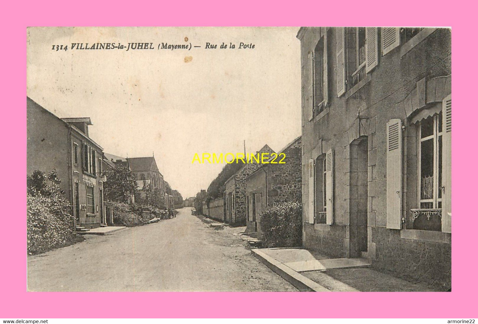 CPA VILLAINES LA JUHEL  Rue De La Poste - Villaines La Juhel