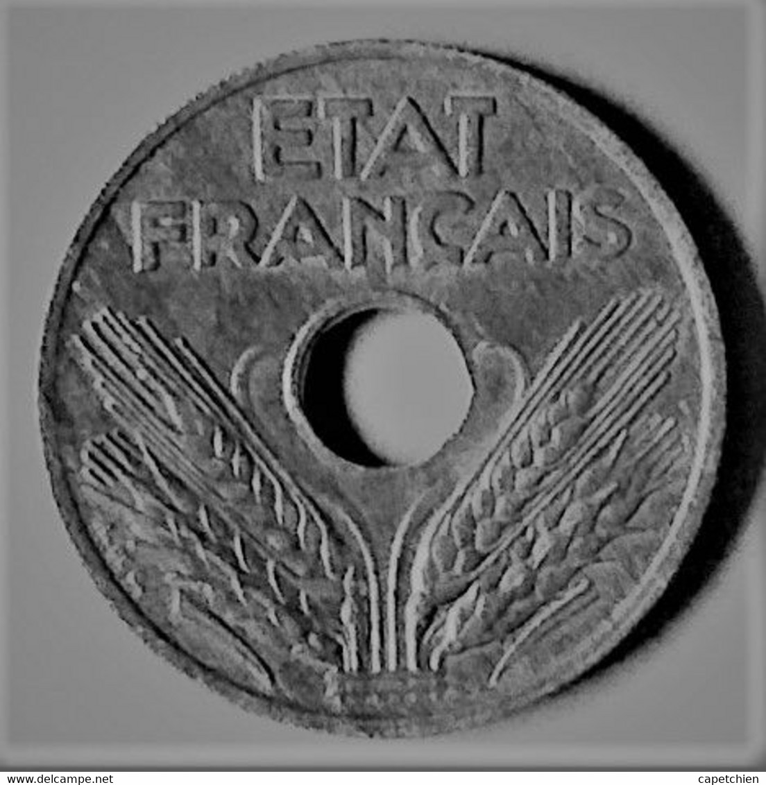 FRANCE / ETAT FRANCAIS / 20 CENTIMES / 1943 / ZINC - 20 Centimes