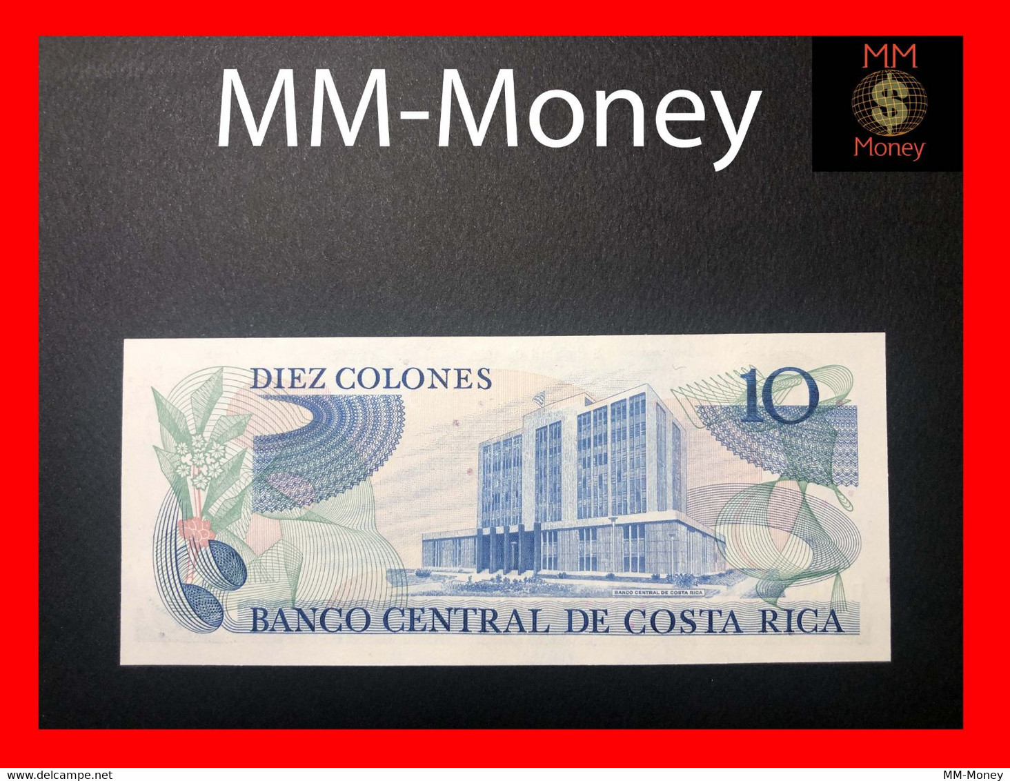 COSTA RICA  10 Colones  2.4.1986  P. 237   UNC - Costa Rica