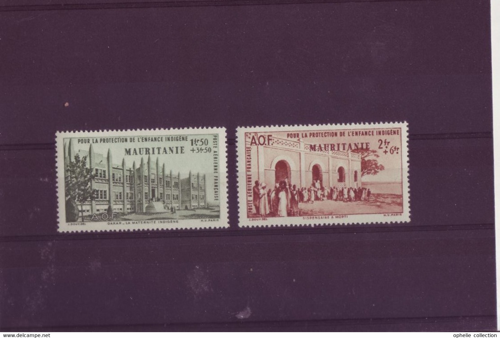 France - Colonies - Mauritanie - Poste Aérienne - 1942 N°6 Et 7 Au Profit De L'oeuvre De Protection De L'enfance - 3637 - Sonstige & Ohne Zuordnung