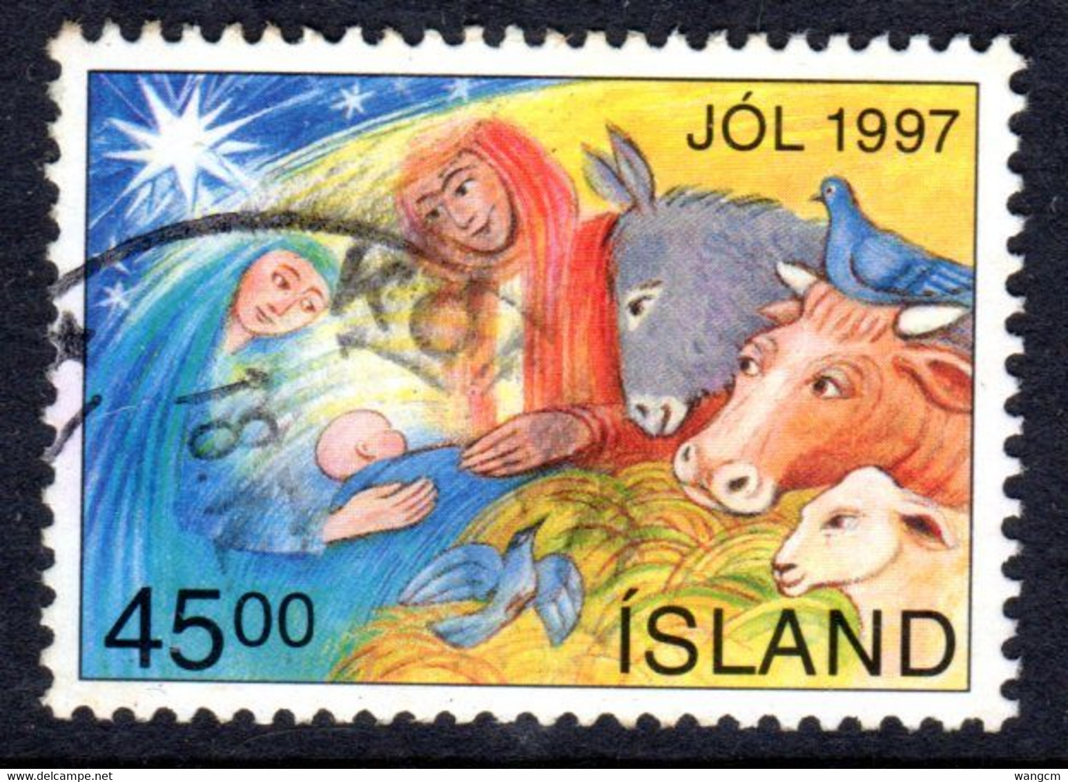 Iceland 1997 45k Christmas Fine Used - Oblitérés