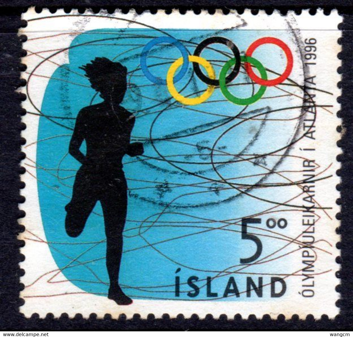 Iceland 1996 5k Olympic Games Fine Used - Usados