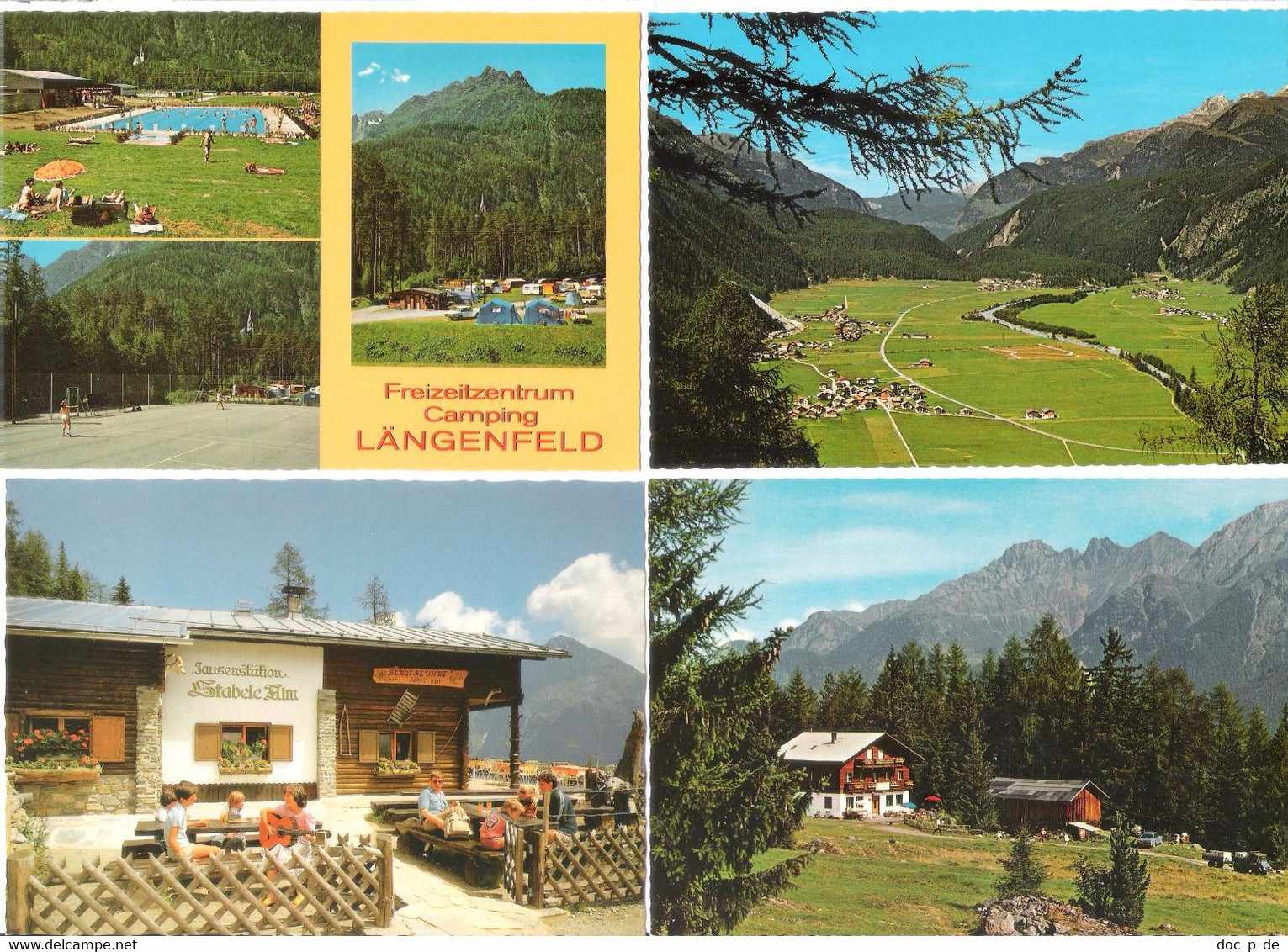 4 AK - Österreich - 6444 Längenfeld / Winklen - Oetztal - Camping - Stabele Alm - Haus St. Hubertus - Gasthof Waldesruh - Längenfeld