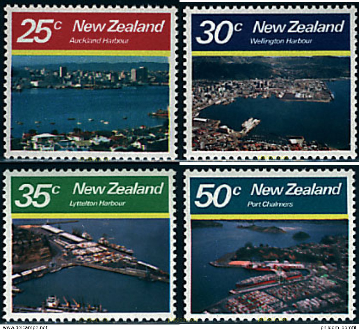 60998 MNH NUEVA ZELANDA 1980 PUERTOS DE NUEVA ZELANDA - Abarten Und Kuriositäten