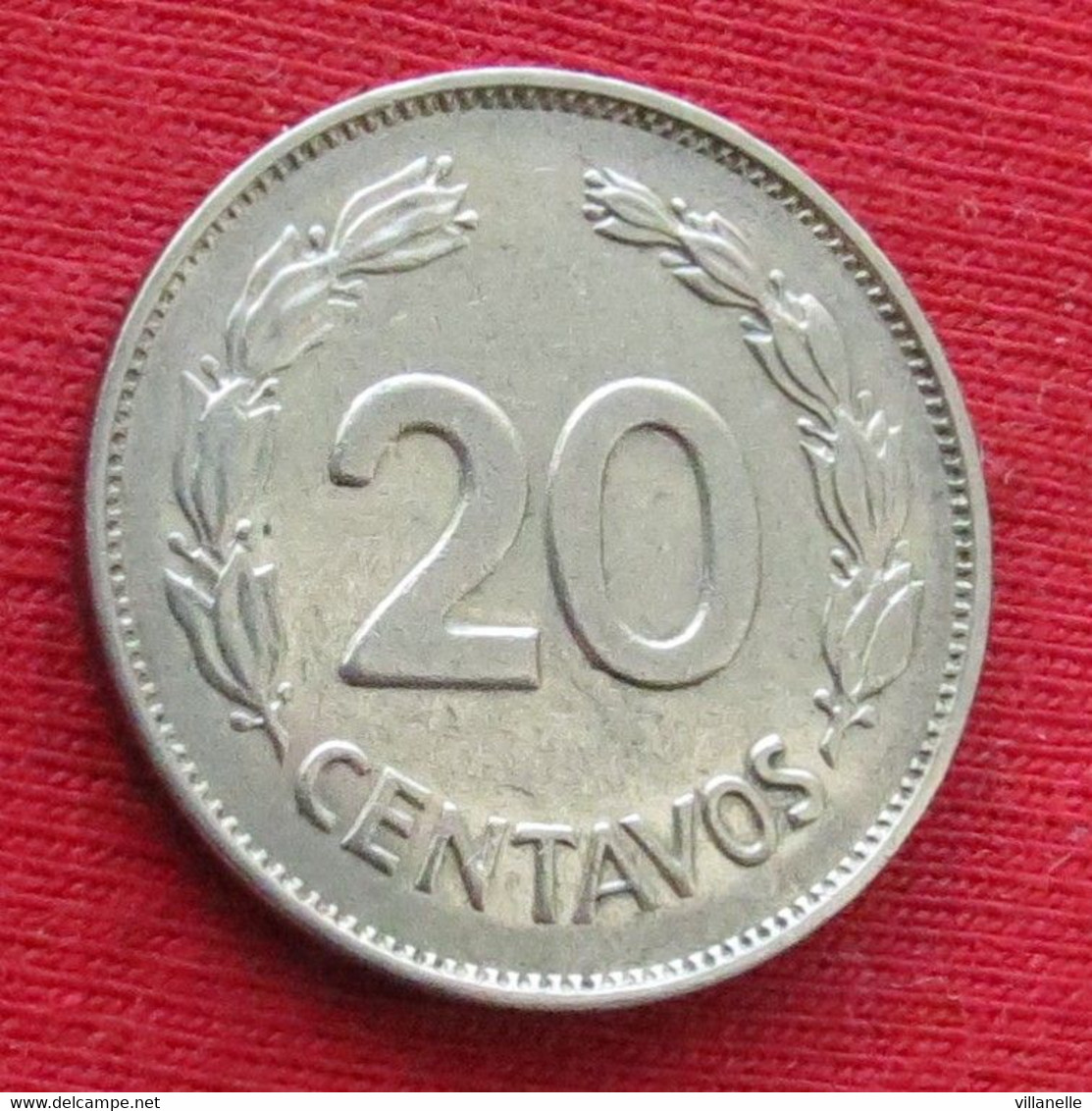 Ecuador 20 Centavos 1969 KM# 77.1c Lt 601 *VT Equador Equateur - Ecuador