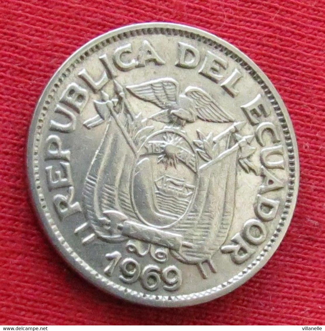 Ecuador 20 Centavos 1969 KM# 77.1c Lt 601 *VT Equador Equateur - Ecuador