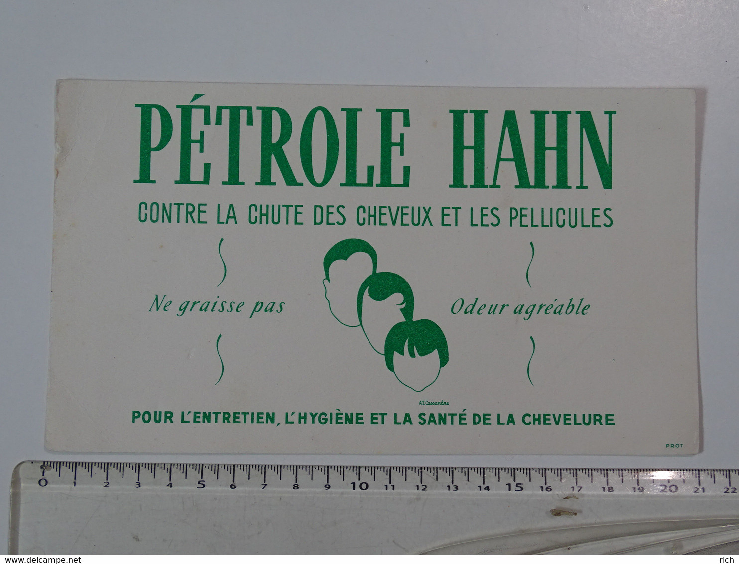 Buvard - Pétrole Hahn Contre La Chute Des Cheveux Et Les Pellicules - Perfumes & Belleza