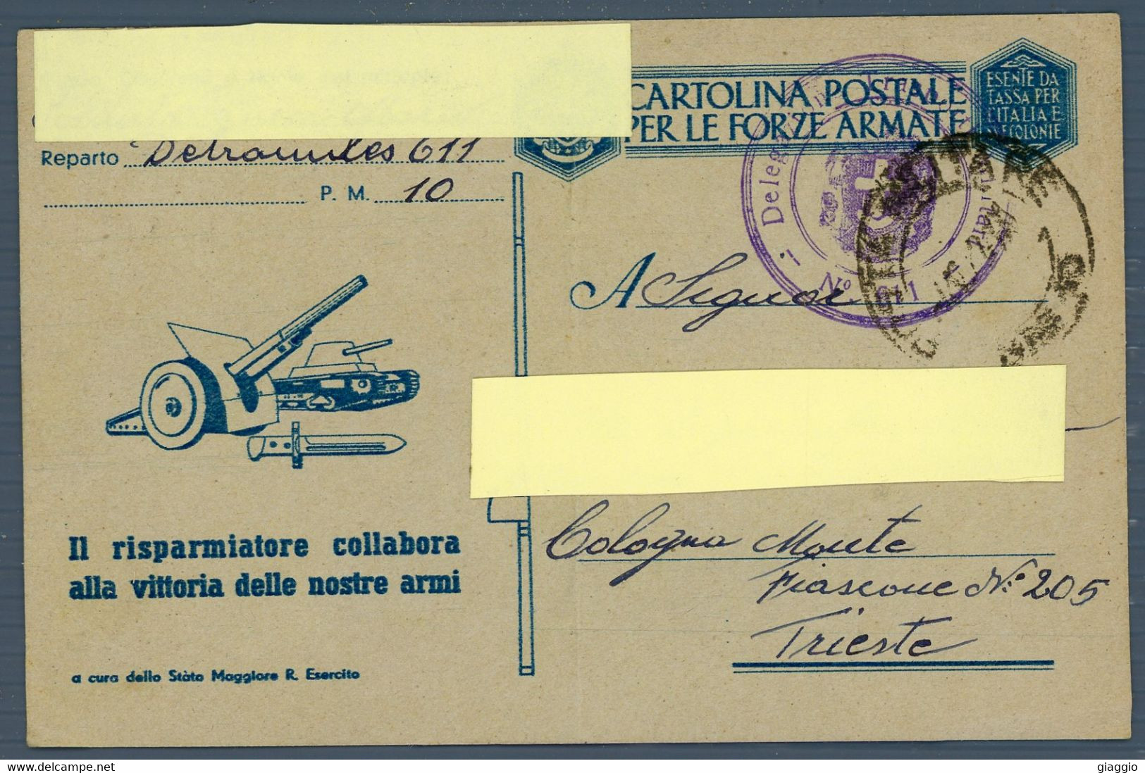 °°° Cartolina Postale N. 4961 - Per Le Forze Armate °°° - 1939-45