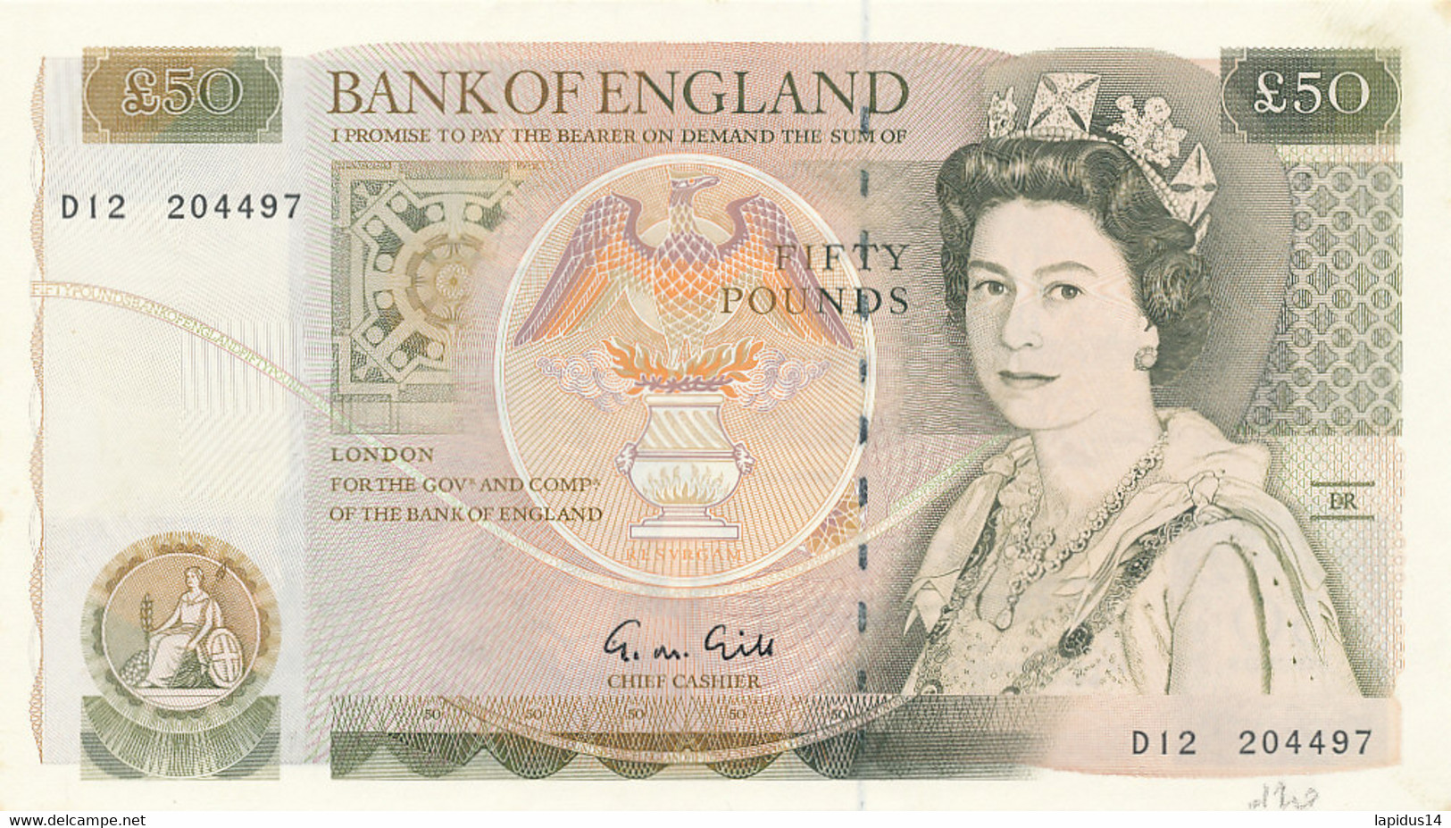 BILLET   BANK OF ENGLAND  50 POUNDS  FIFTY POUNDS - 50 Pounds