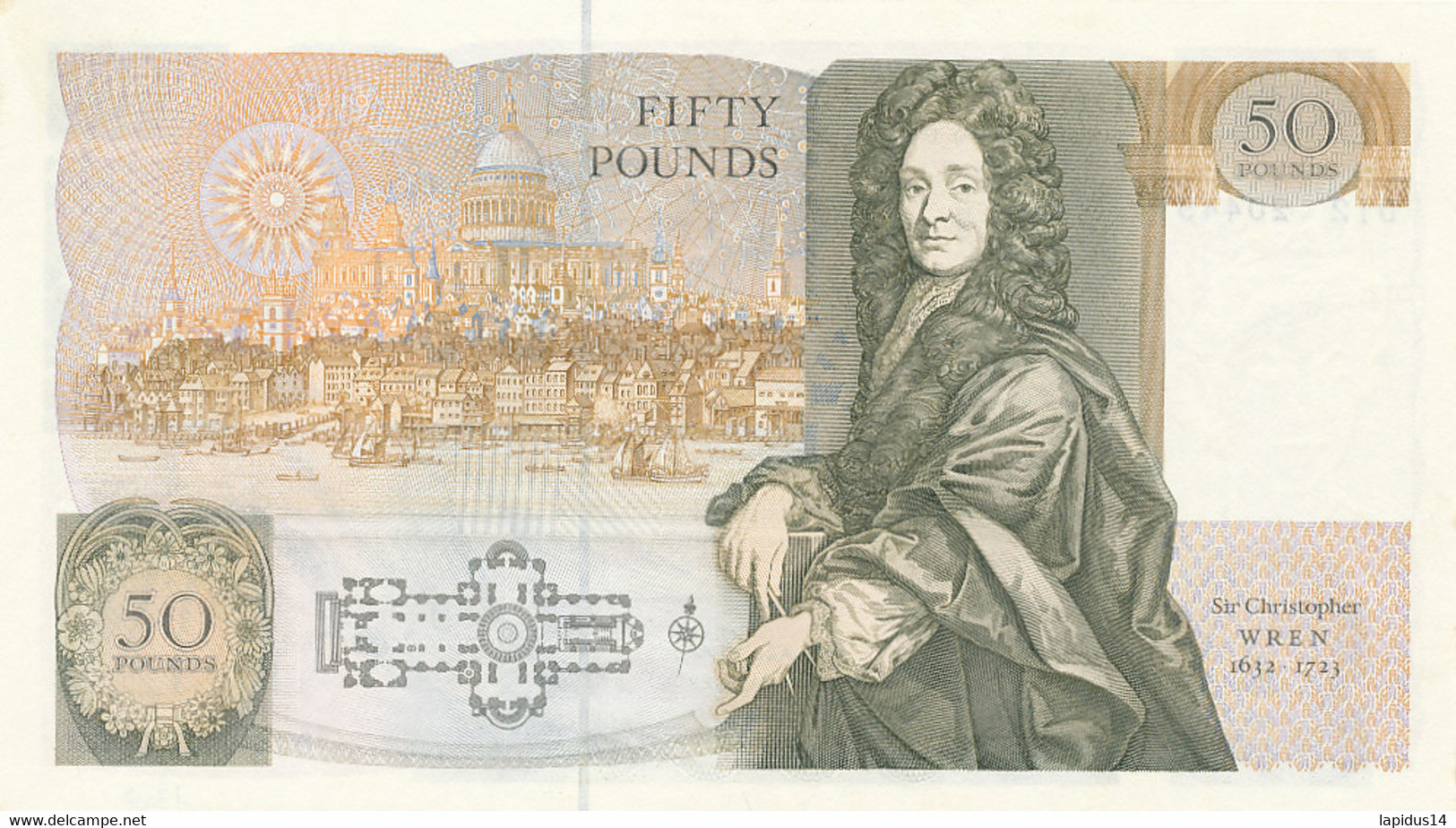 BILLET   BANK OF ENGLAND  50 POUNDS  FIFTY POUNDS - 50 Pounds