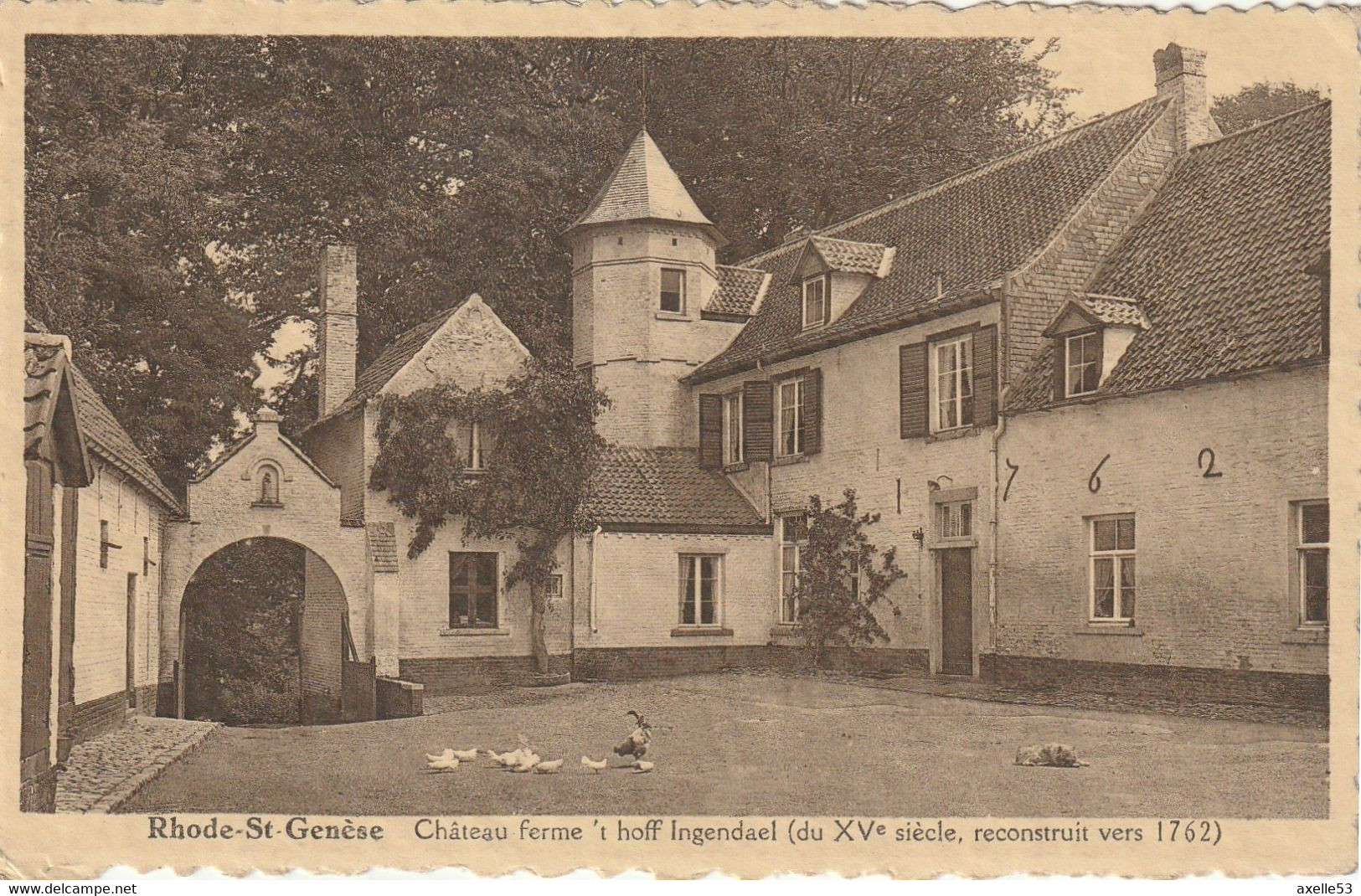 Rhode-St-Genèse Belgique (7531) Château Ferme 't Hoff Ingendael (du XV E Siècle, Reconstruit Vers 1762)+ Abbaye  De - Rhode-St-Genèse - St-Genesius-Rode