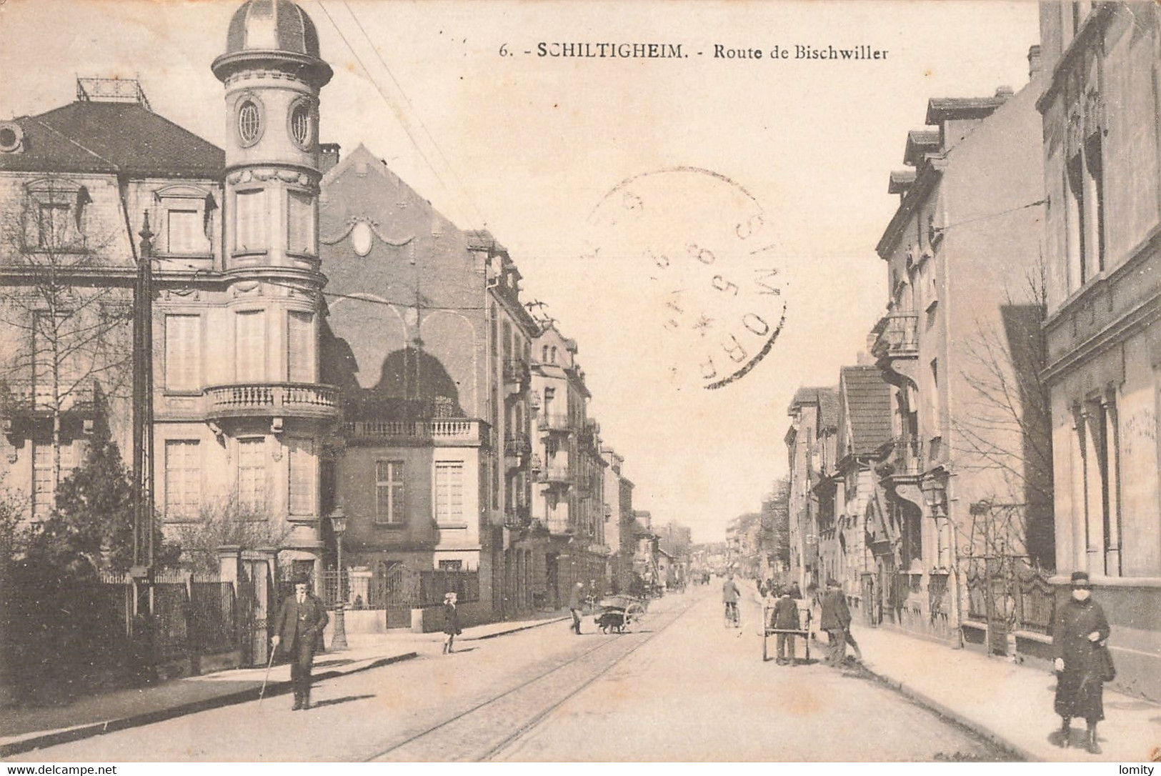 67 Schiltigheim Route De Bischwiller CPA  Cachet 1921 - Schiltigheim
